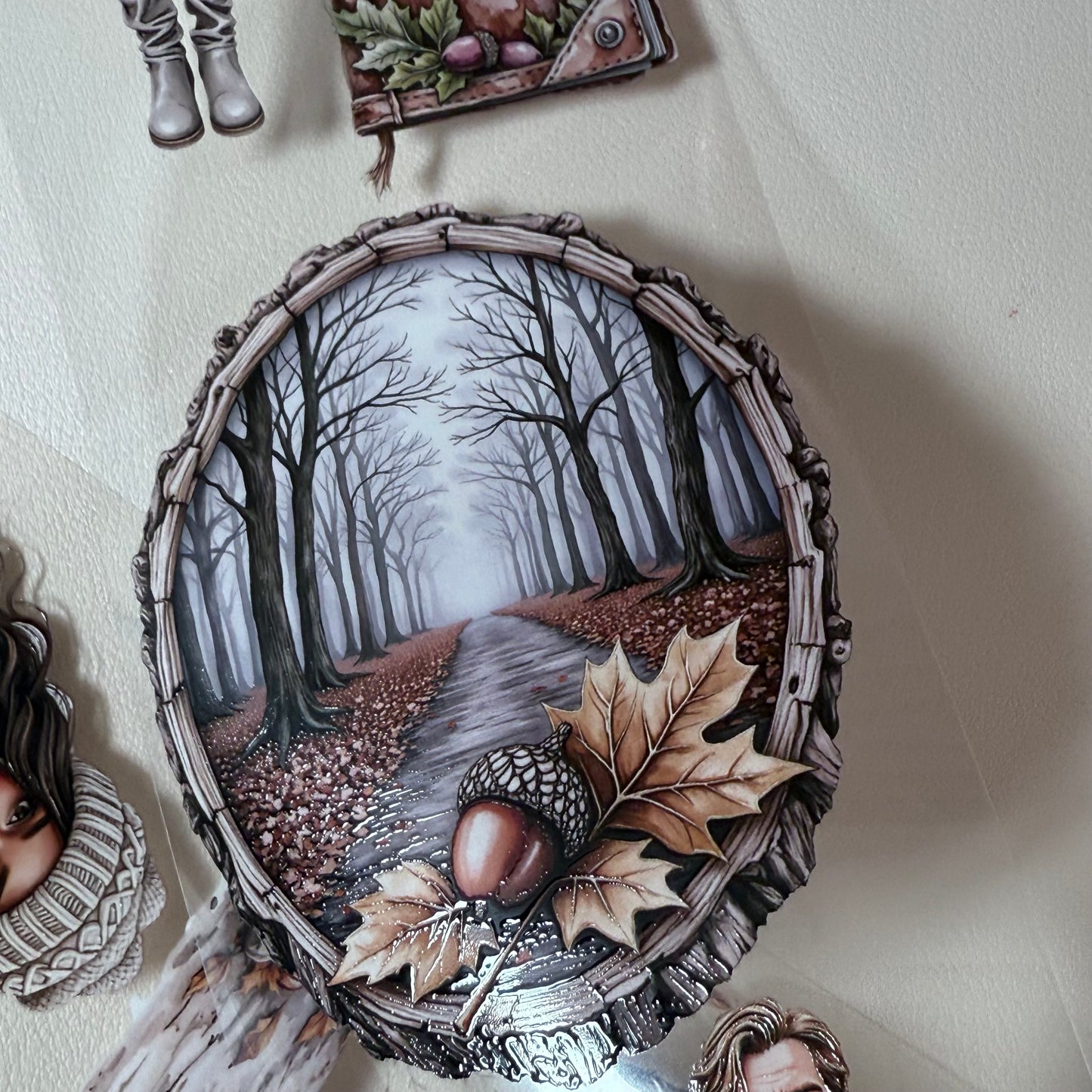 PET 3D raised Autumn Quiet Wanderlust and Autumn In Japan tape,one roll fashion, junk journal, scrapbooking,bullet journal, card making.