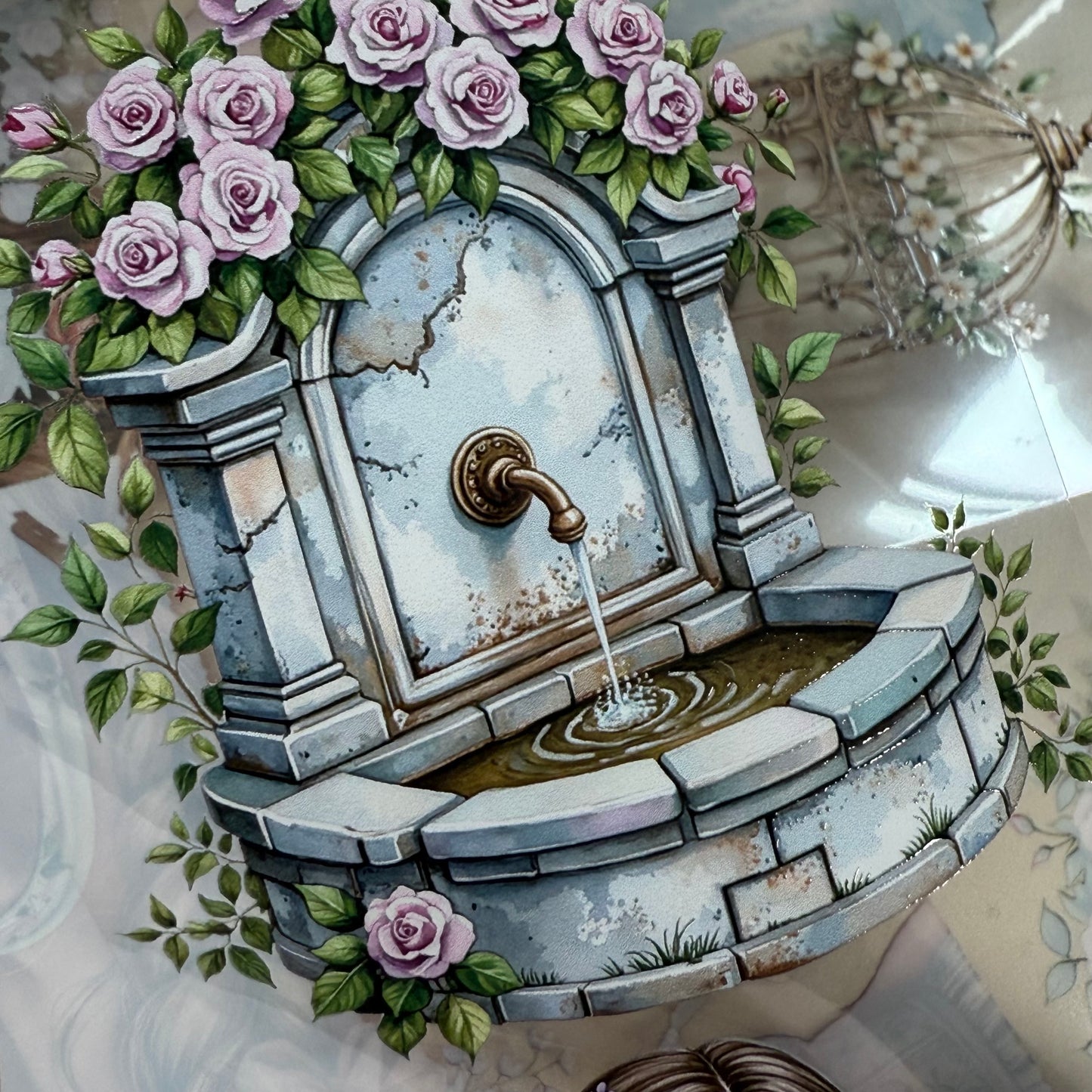 PET Vanity Bloom and Orianas Bower 3D raised tape,one roll fashion, junk journal, scrapbooking,bullet journal, card making.
