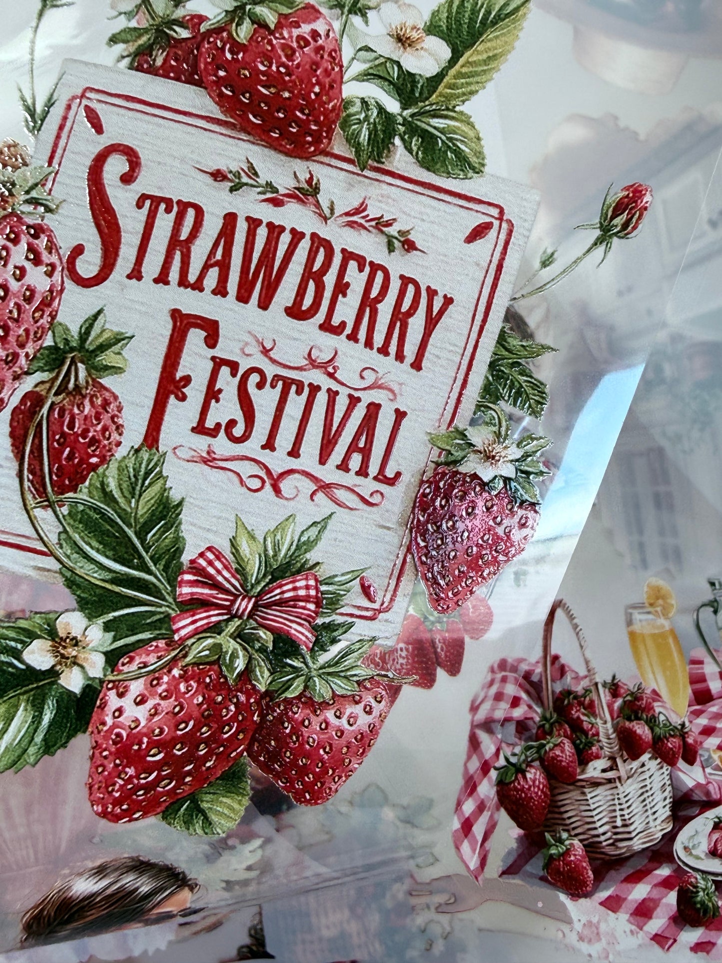 Strawberry Festival and Backyard BBQ PET 3D raised tape