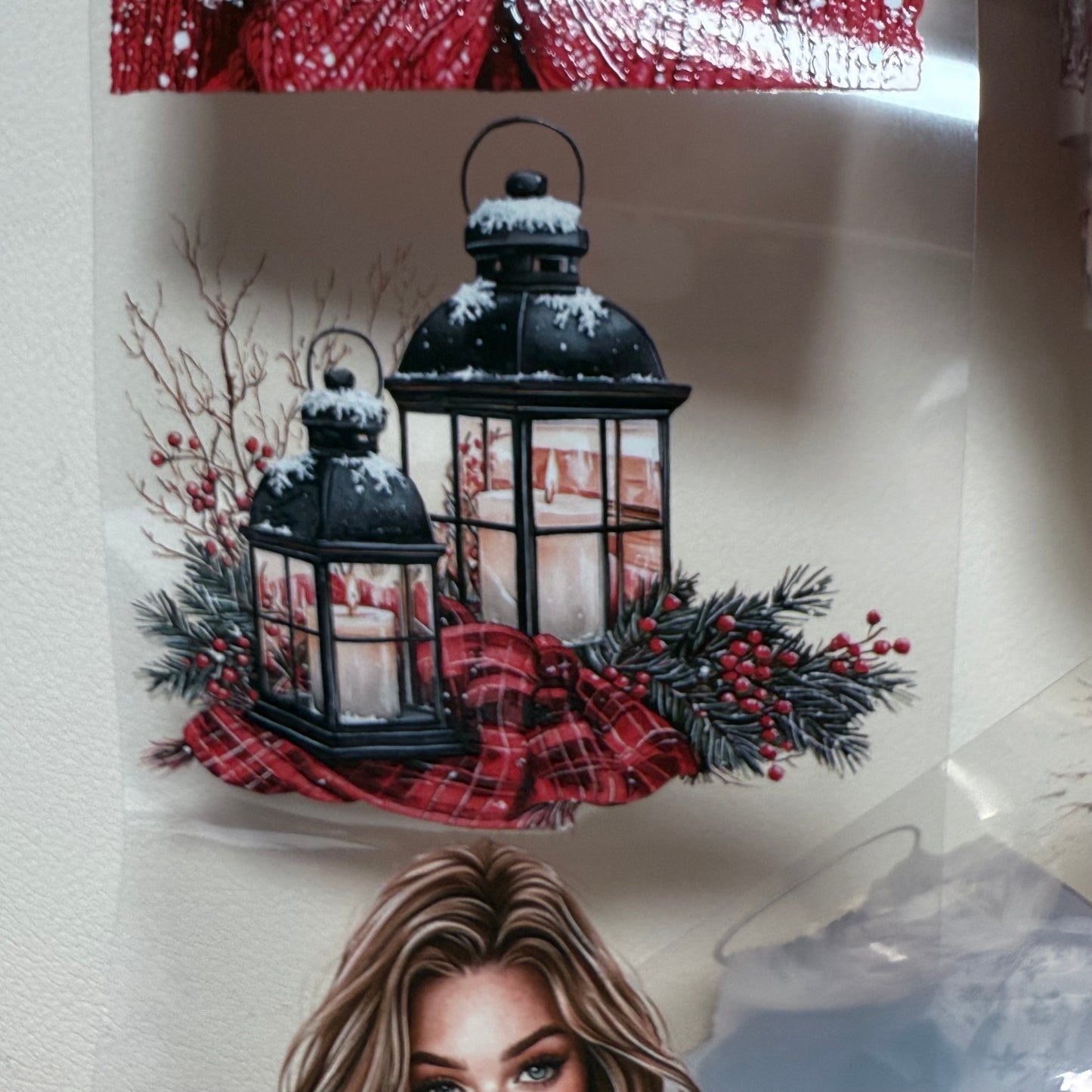 PET 3D raised Snowflake Wishes and Luxe White Christmas tape,one roll fashion, junk journal, scrapbooking,bullet journal, card making.