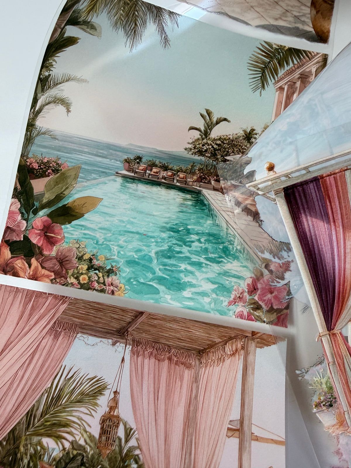 BUNDLE Sunset Beach Club PET 3D raised tape
