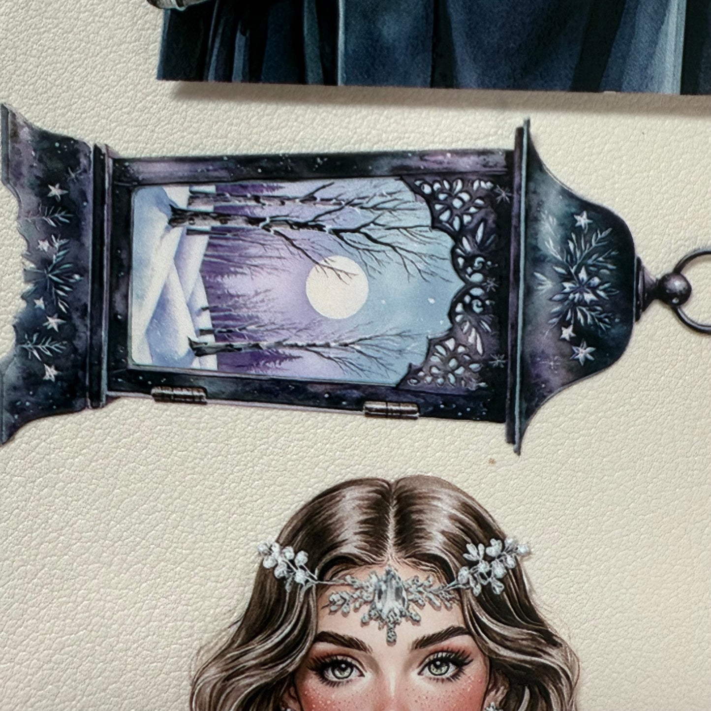 PET 3D raised Winter Oracle and Pastel Christmas tape,one roll fashion, junk journal, scrapbooking,bullet journal, card making.