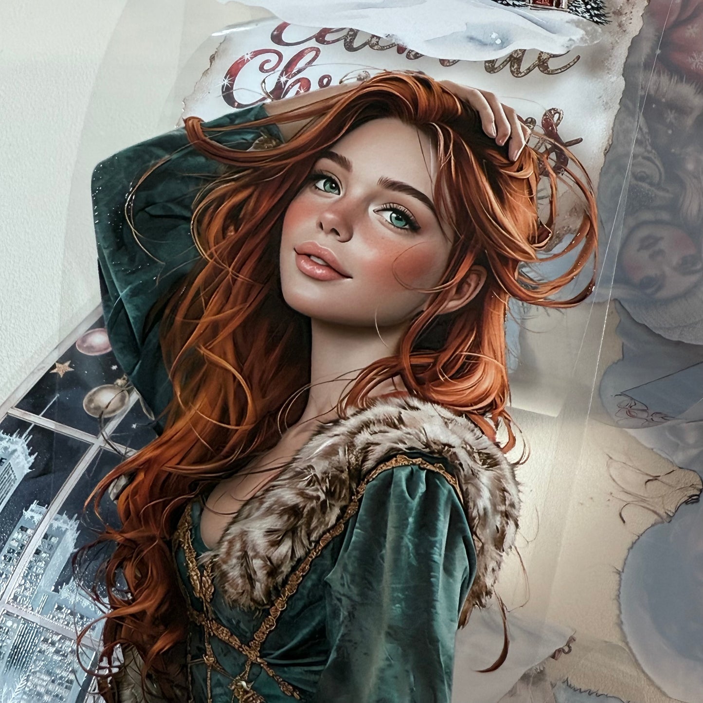 PET 3D raised Modern Christmas in the City and Festive Wonderland tape,one roll fashion, junk journal, scrapbooking,bullet journal, card making.