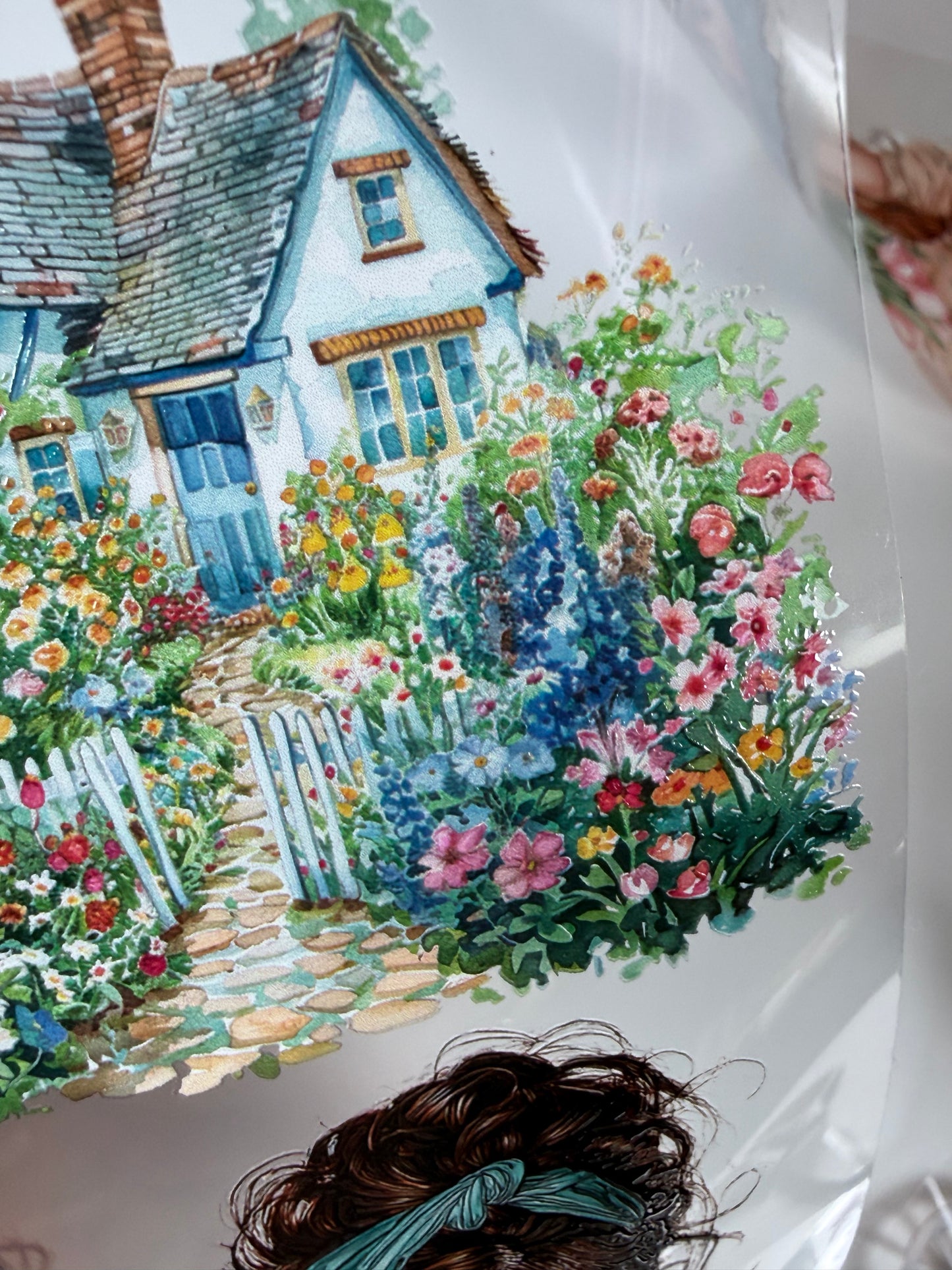 Rose garden and Summer blossoms PET 3D raised tape