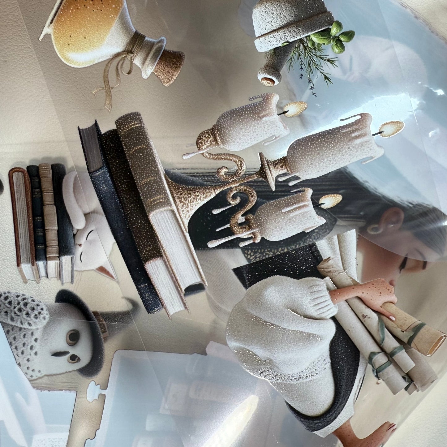 PET 3D raised Whimsical Fluffy Planner and Magic Academia tape,one roll fashion, junk journal, scrapbooking,bullet journal, card making.