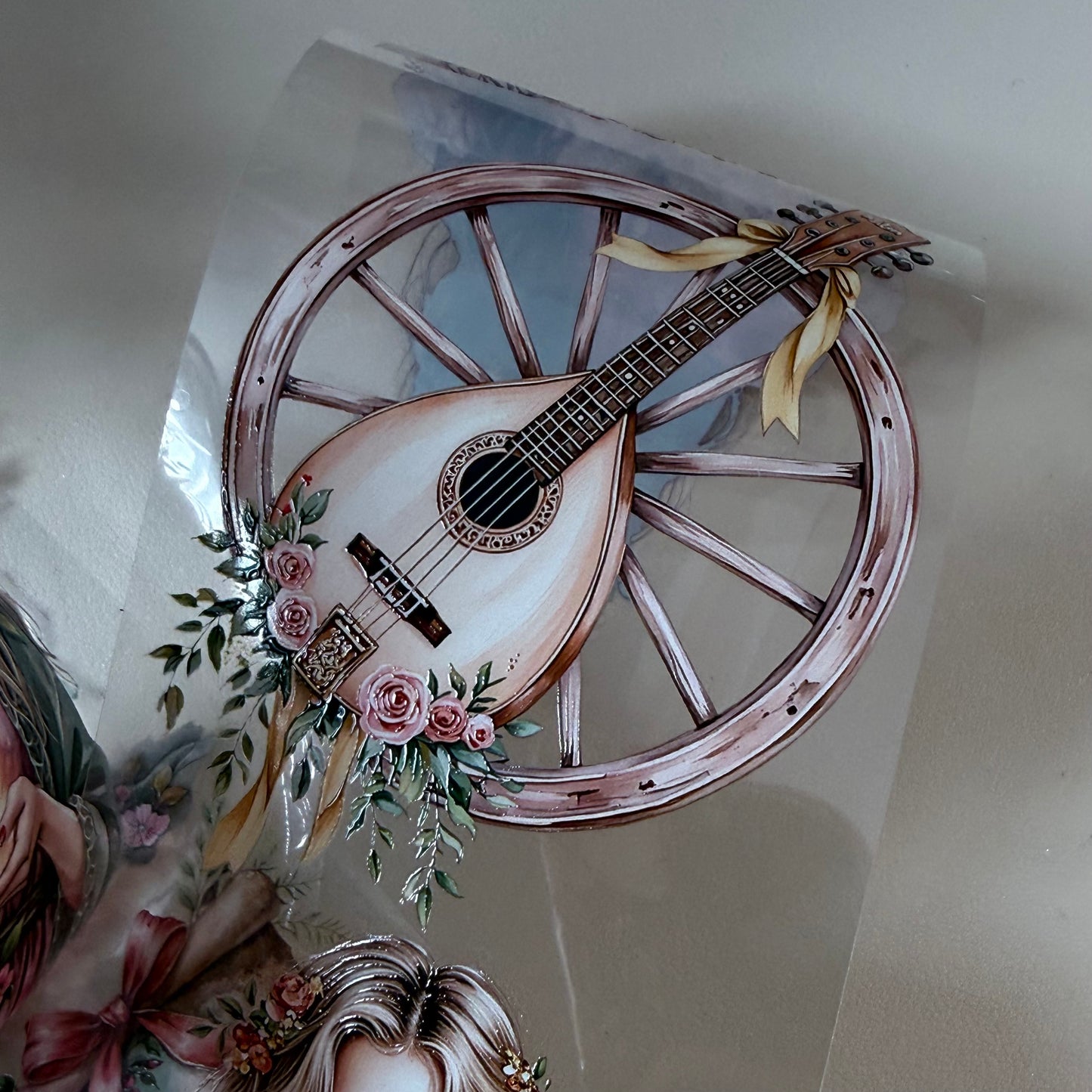Sunstone Bohemian Caravan and  Elven Whispers PET 3D raised tape,one roll fashion, junk journal, scrapbooking,bullet journal, card making.