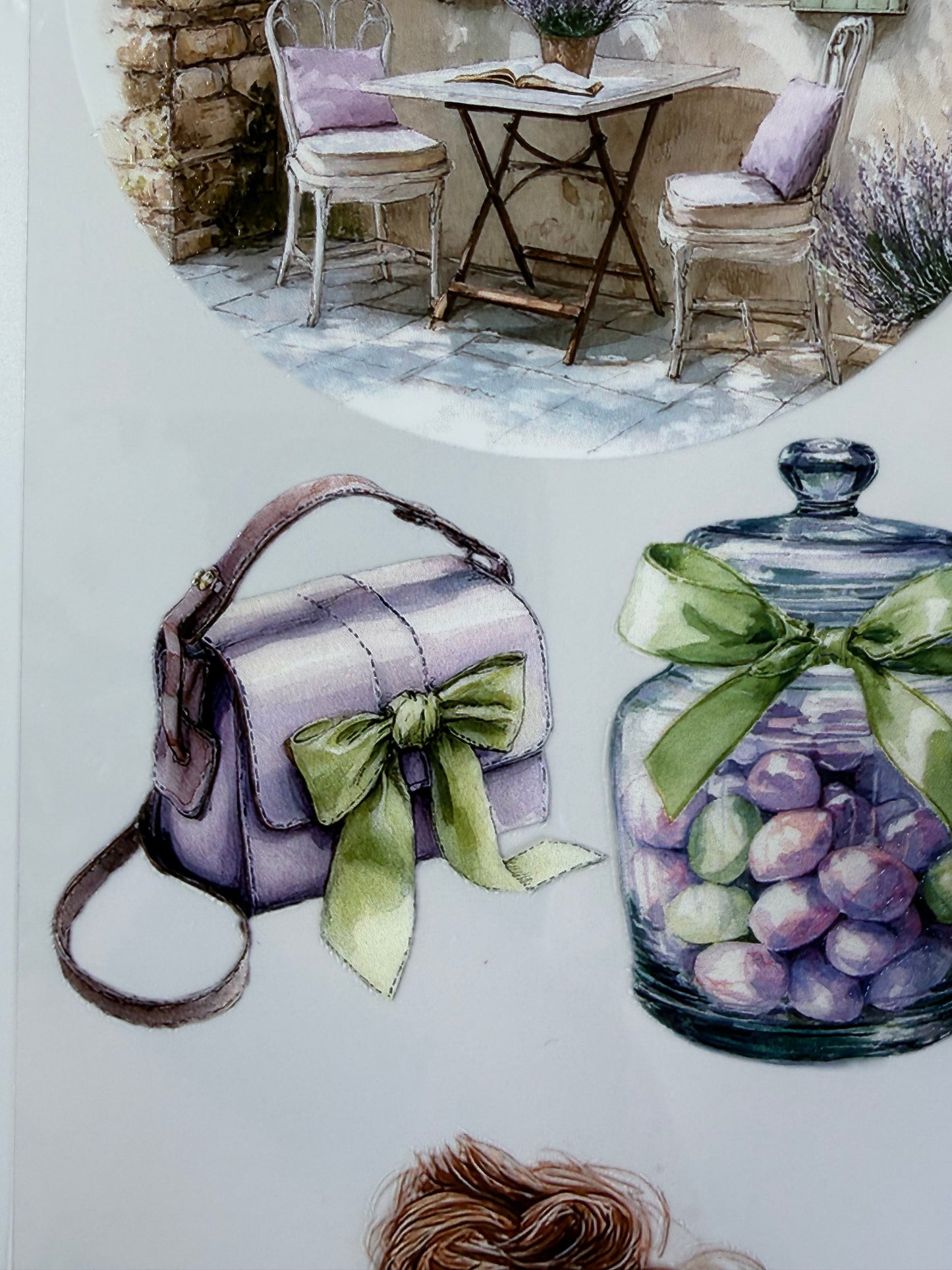 Summer seaside and Lavender planner PET 3D raised tape