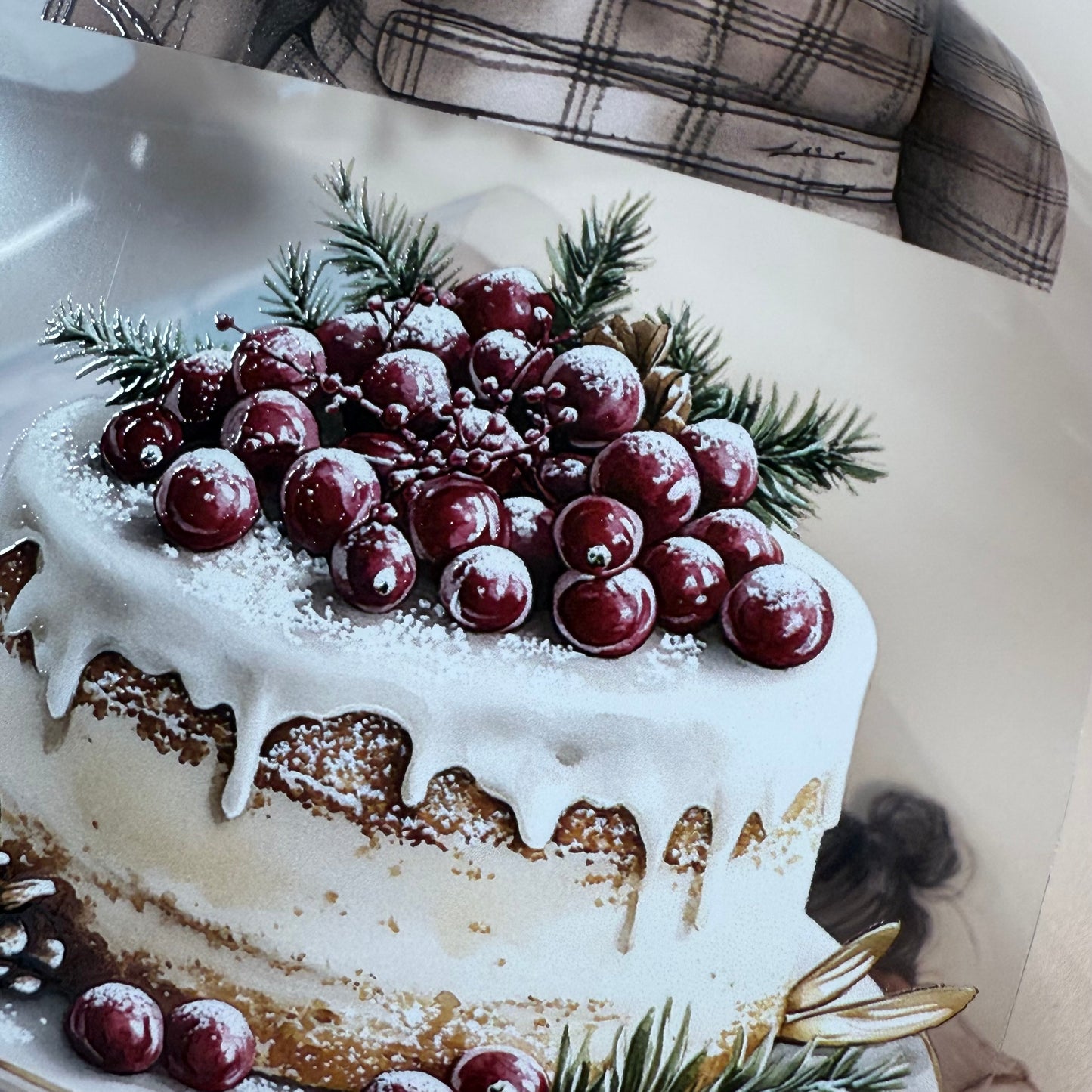 PET 3D raised Warm  Swiss Christmas and Christmas Farmhouse tape,one roll fashion, junk journal, scrapbooking,bullet journal, card making.