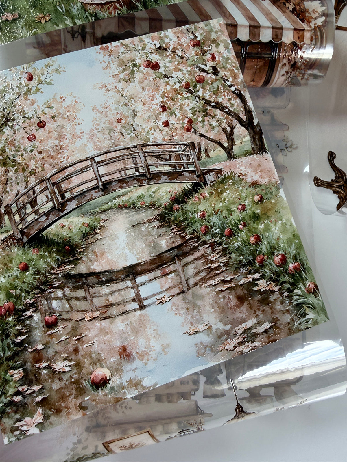 Mocha Landscape PET 3D raised tape.