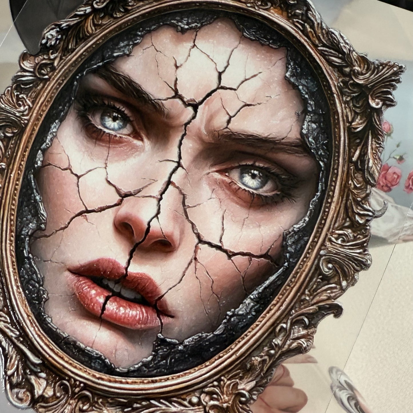 PET 3D raised Dark Society Romance and Snow White tape,one roll fashion, junk journal, scrapbooking,bullet journal, card making.