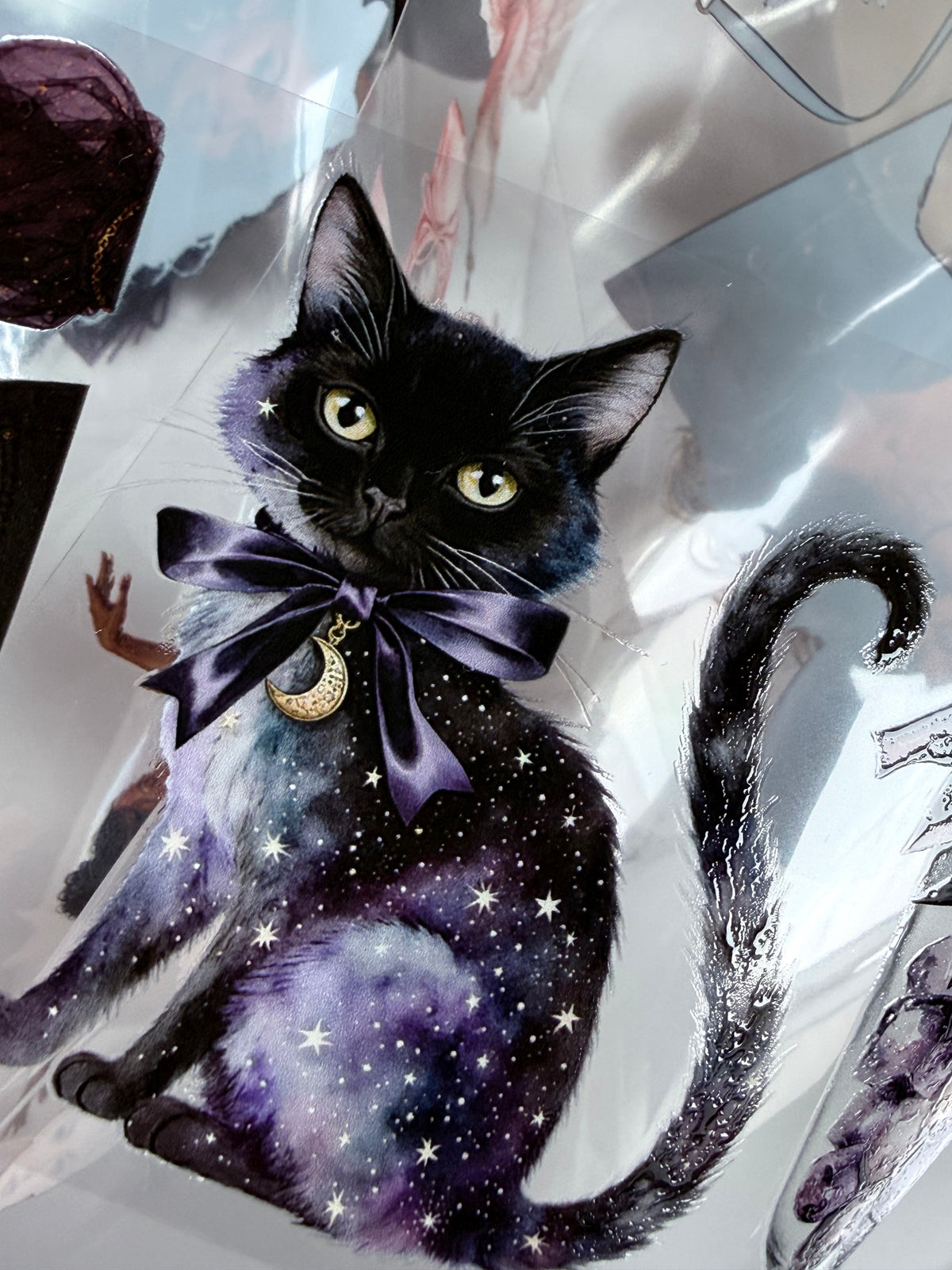 Amethyst Witch and Blush Ballerina PET 3D raised tape