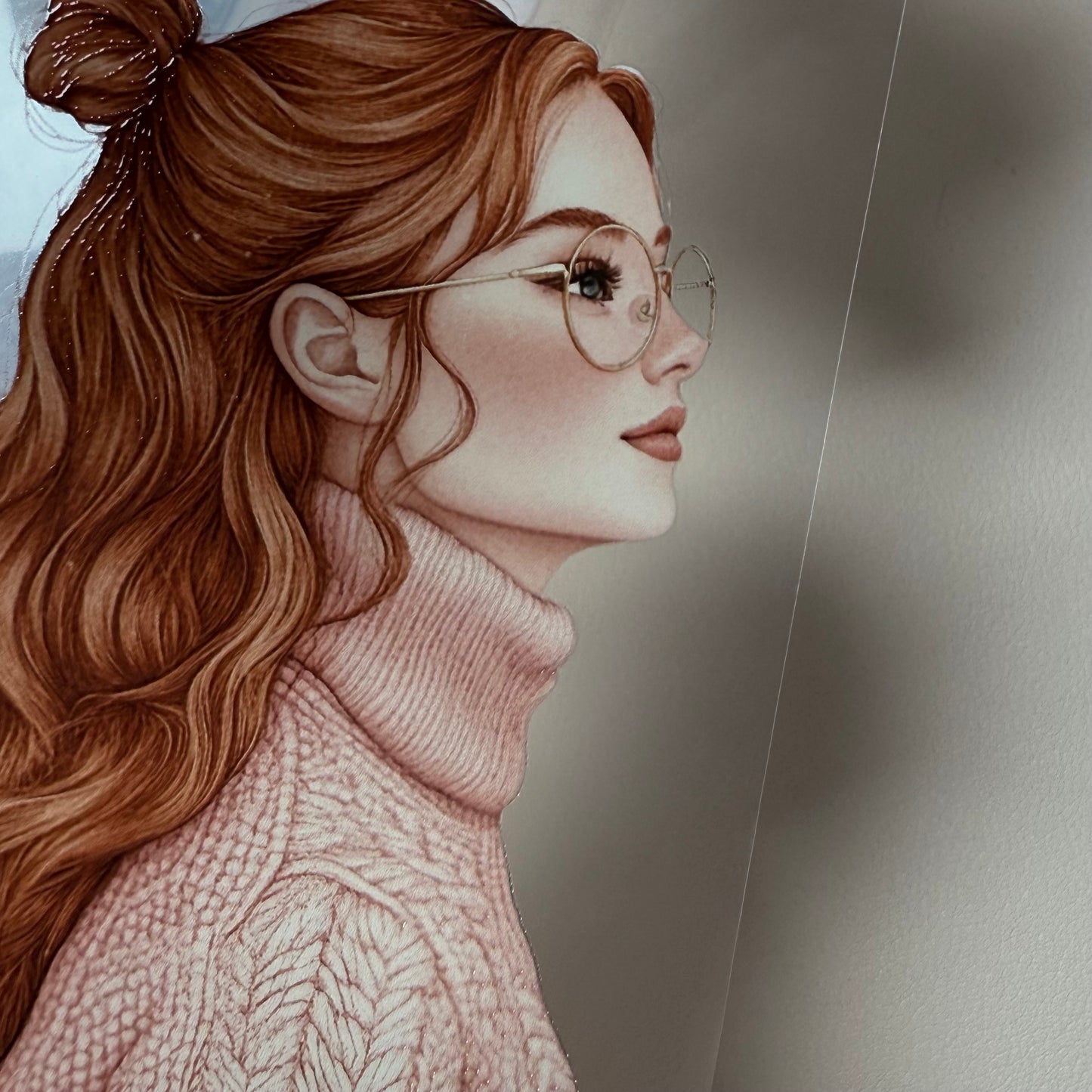 PET 3D raised Pink Winter and Winter Wishes tape,one roll fashion, junk journal, scrapbooking,bullet journal, card making.