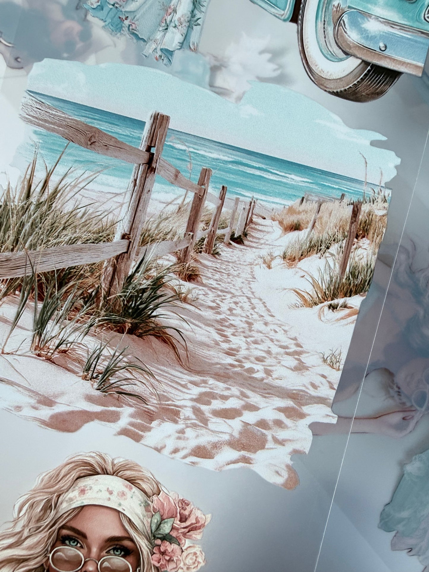 Amalfi Coast and Western Beach PET 3D raised tape