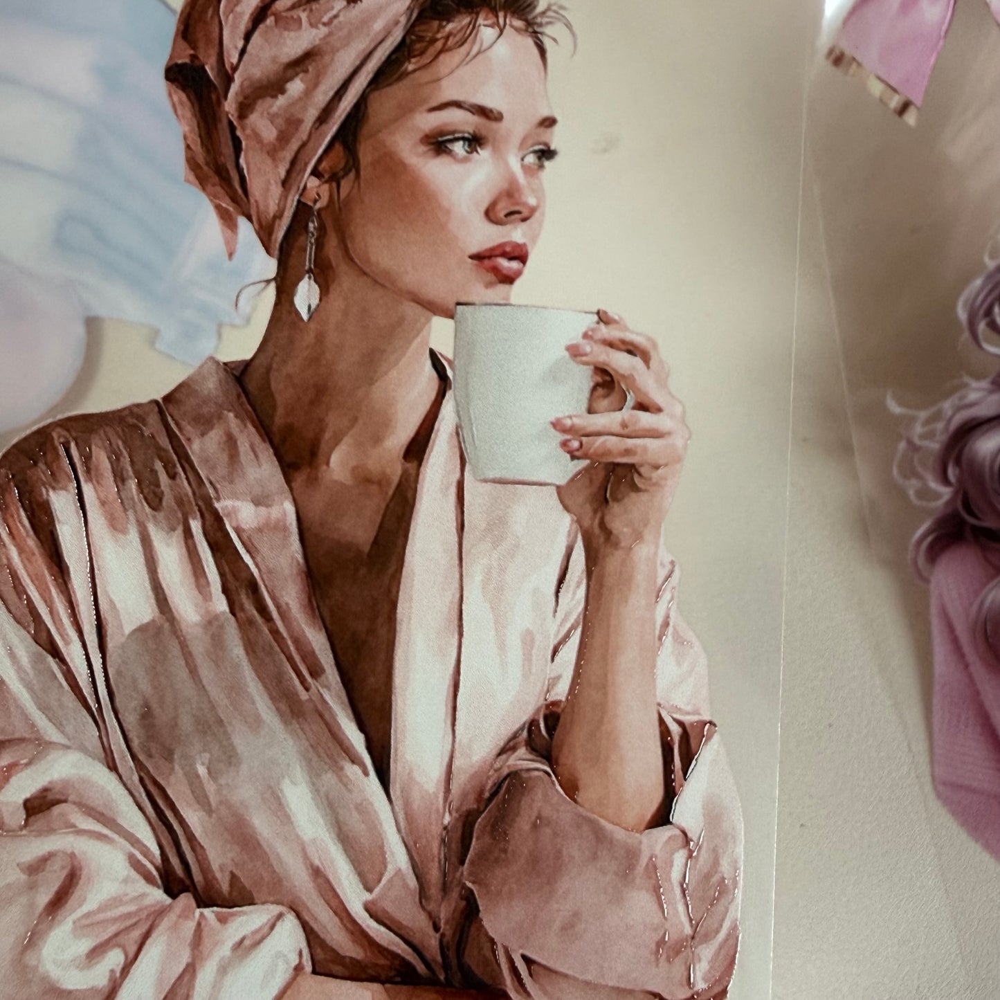 PET Self Care Aesthetic and Pinterest Pink vibe 3D raised tape,one roll fashion, junk journal, scrapbooking,bullet journal, card making.