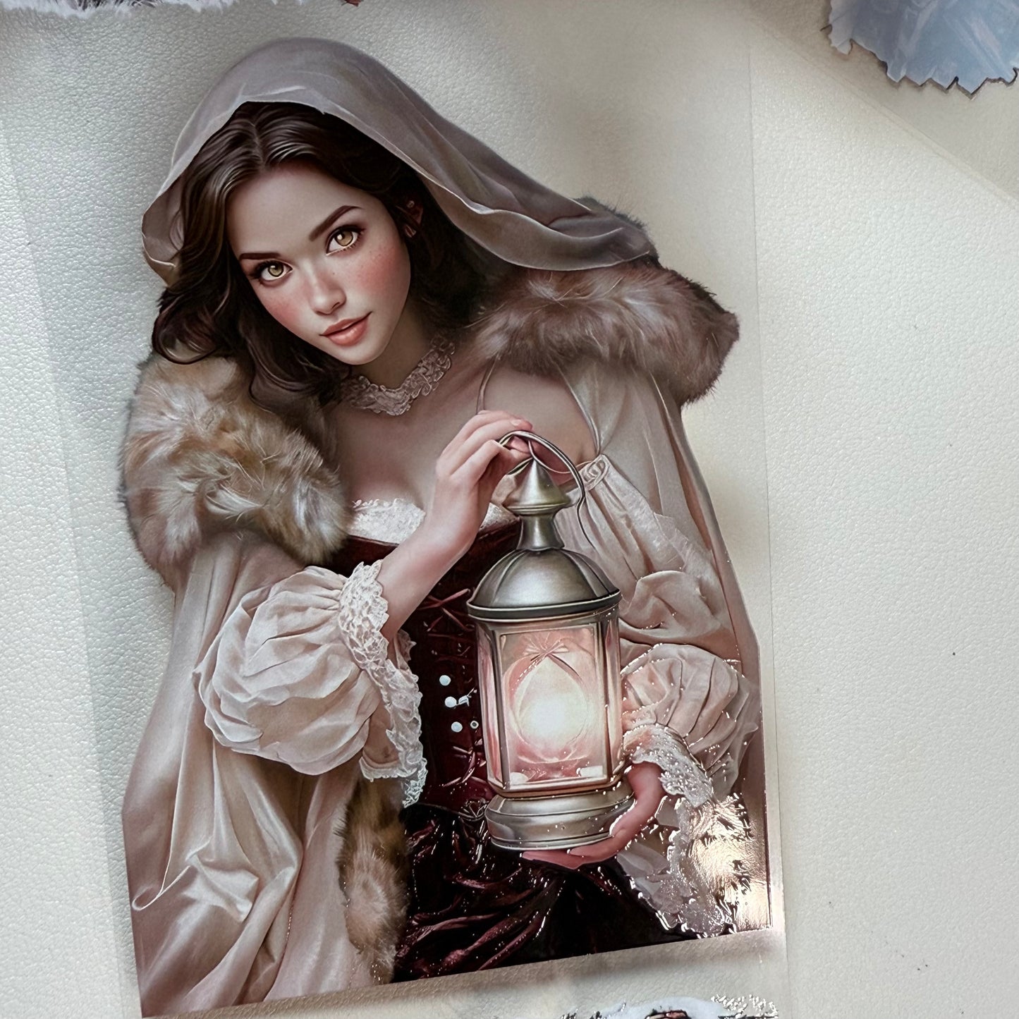 PET 3D raised Traditional Christmas tape,one roll fashion, junk journal, scrapbooking,bullet journal, card making.