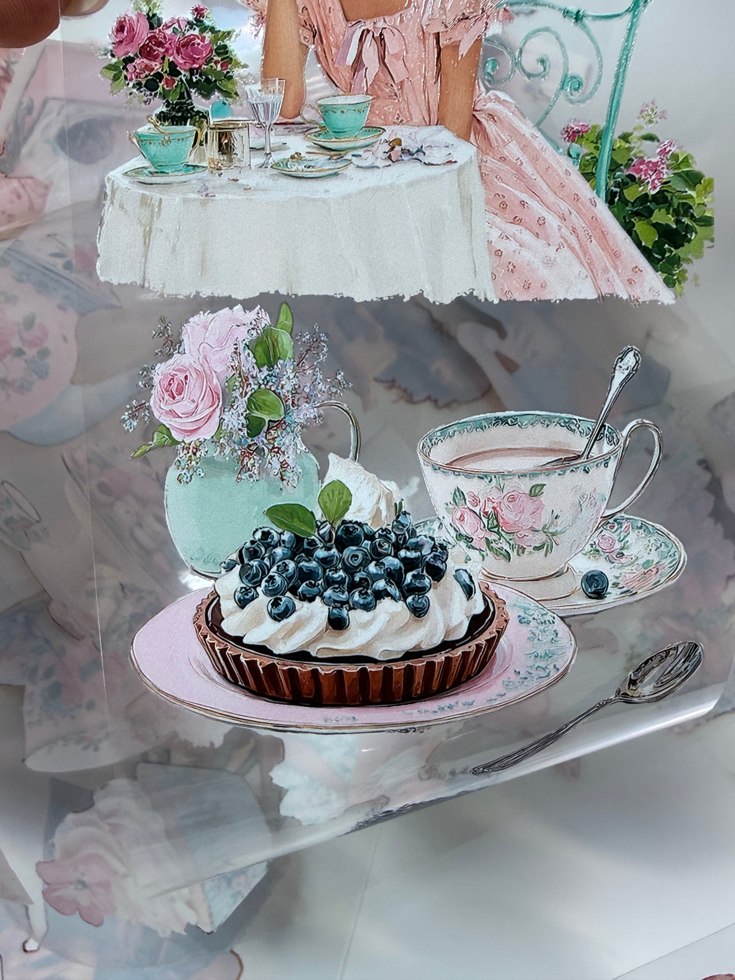 Summer Reading and Garden Tea Party PET 3D raised tape