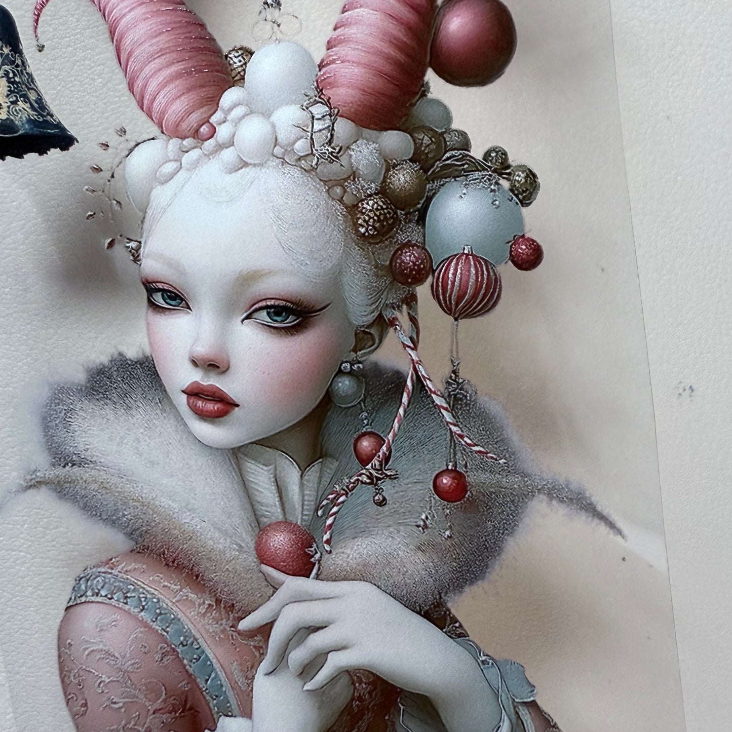 PET 3D raised Winter Girls and Fantasy Christmas tape,one roll fashion, junk journal, scrapbooking,bullet journal, card making.