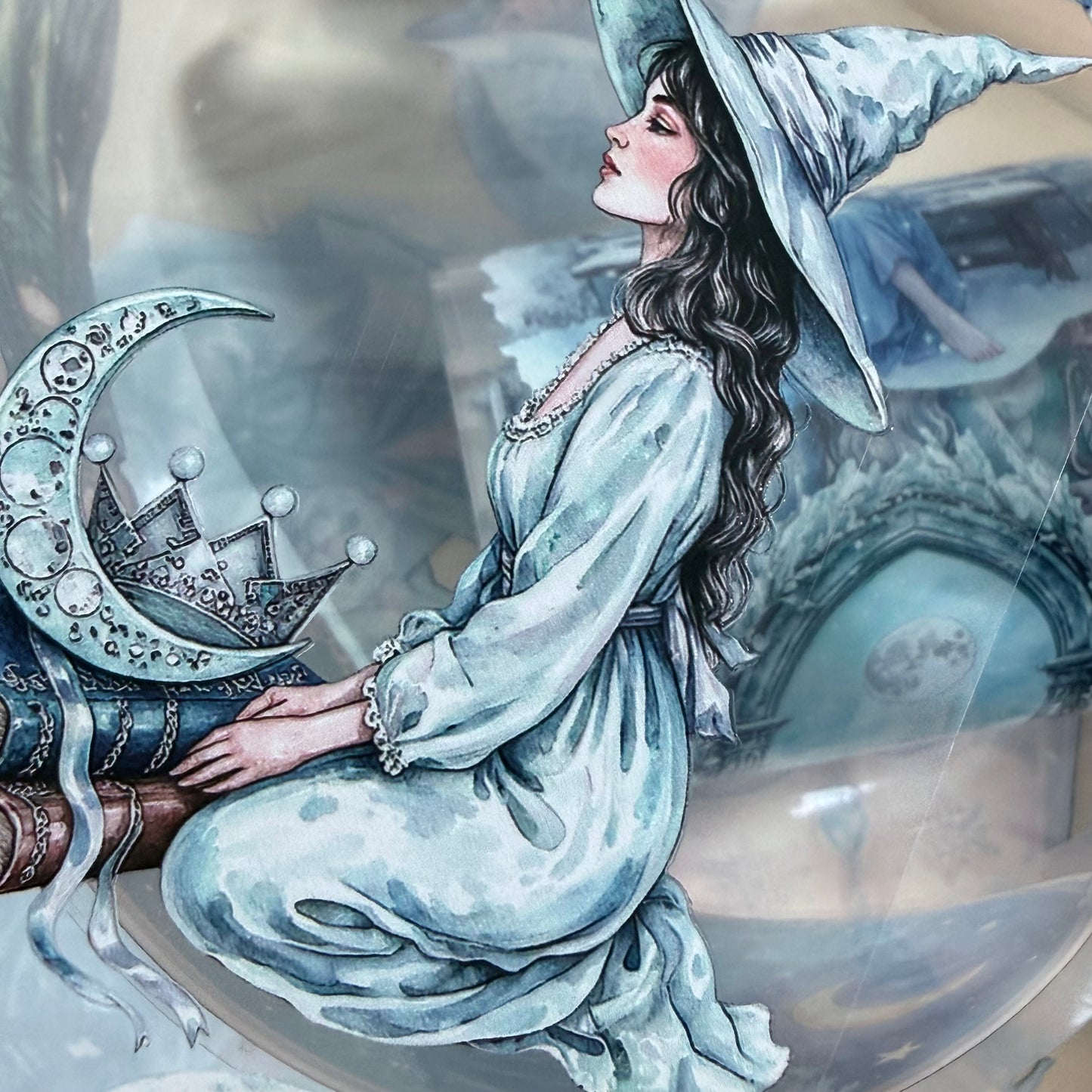Azure Witch and Whispers of the Starfall PET 3D raised tape,one roll fashion, junk journal, scrapbooking,bullet journal, card making.