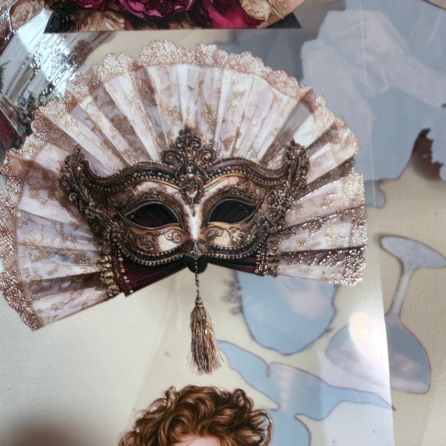 Night at the opera and Self Care Reset PET 3D raised tape,one roll fashion, junk journal, scrapbooking,bullet journal, card making.
