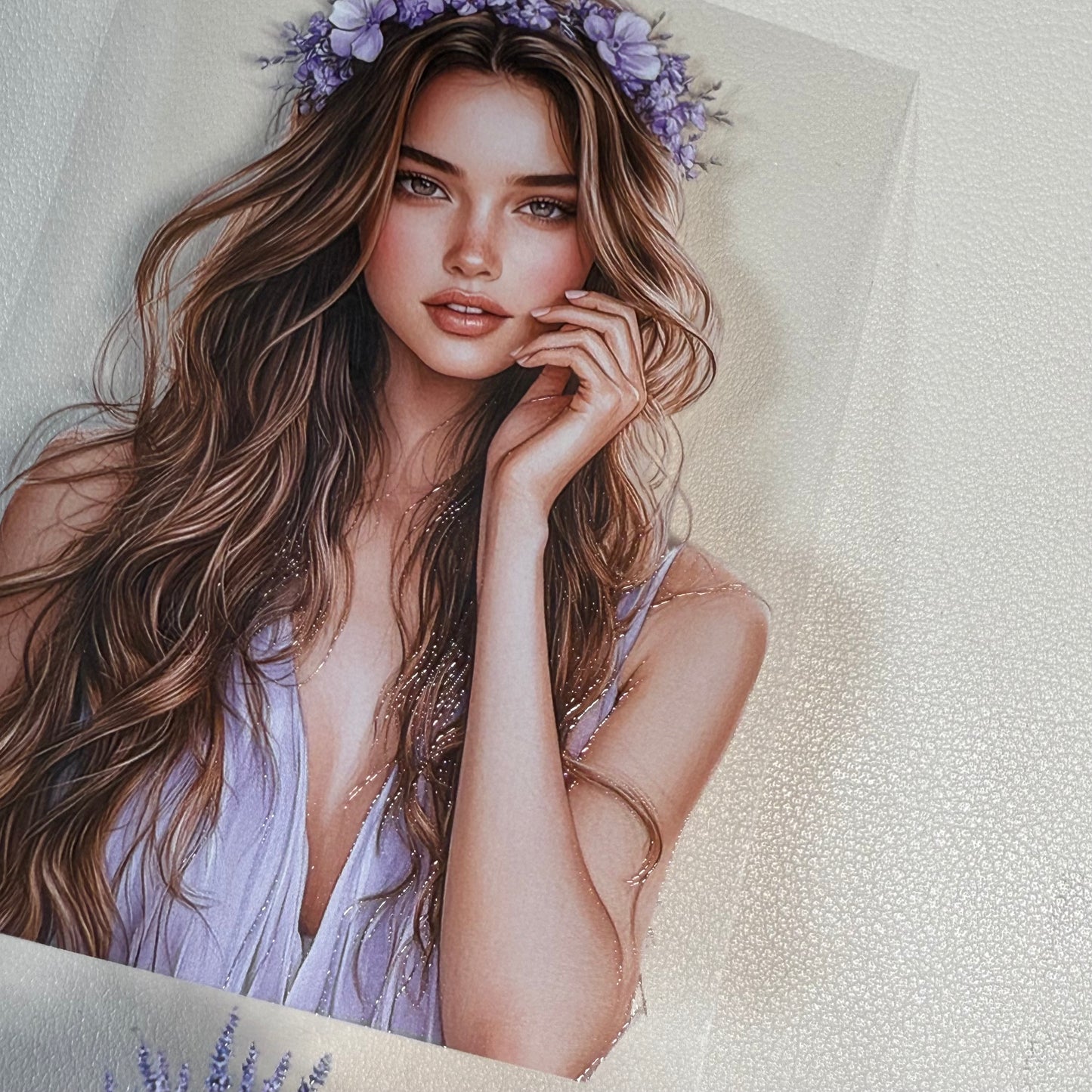 PET 3D raised Lavender Provence and Japanese dreams tape,one roll fashion, junk journal, scrapbooking,bullet journal, card making.