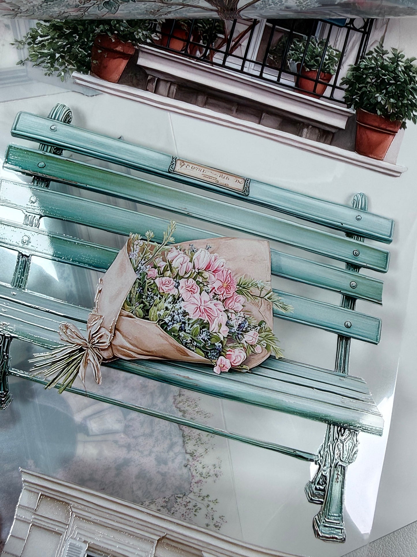 PET 3D raised Romantic Landscape tape