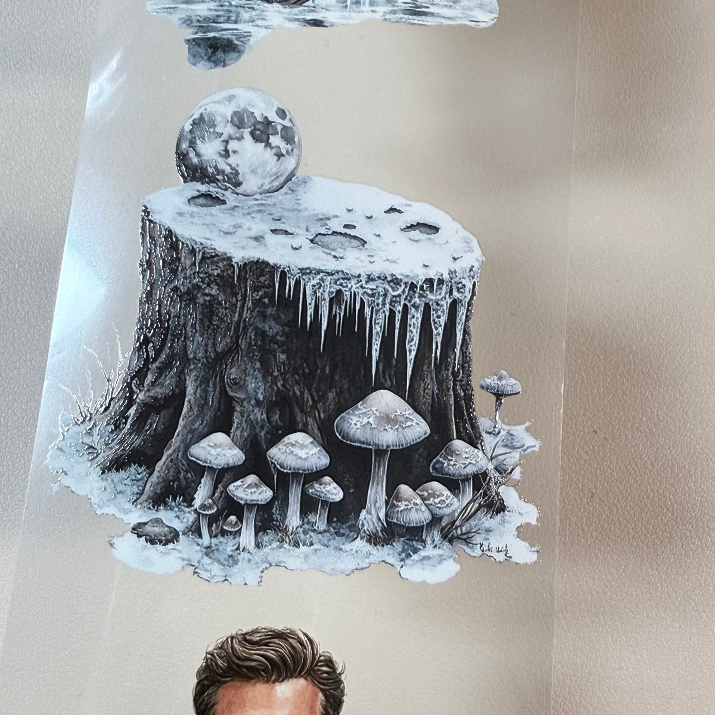 PET 3D raised Dark Academia Christmas and Winterwood Witch tape,one roll fashion, junk journal, scrapbooking,bullet journal, card making.