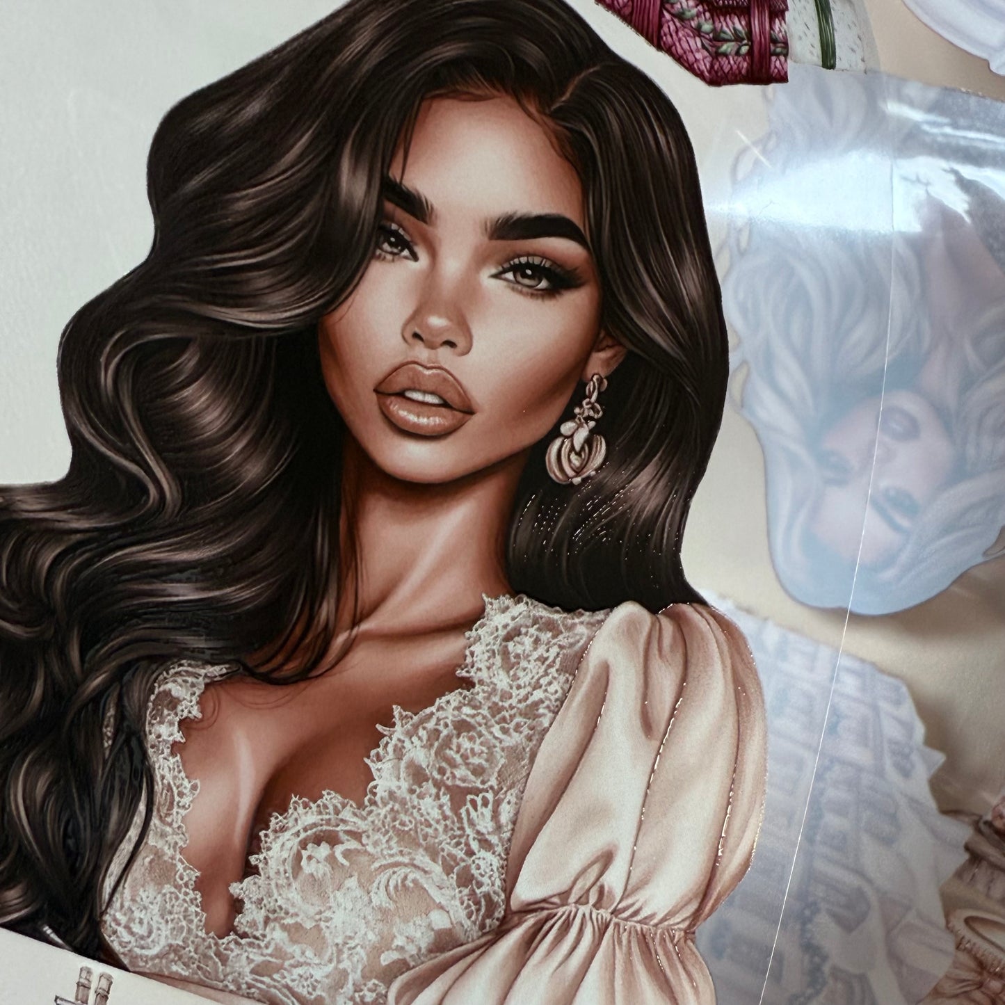 PET 3D raised Nordic Knit Winter and Champagne Christmas tape,one roll fashion, junk journal, scrapbooking,bullet journal, card making.