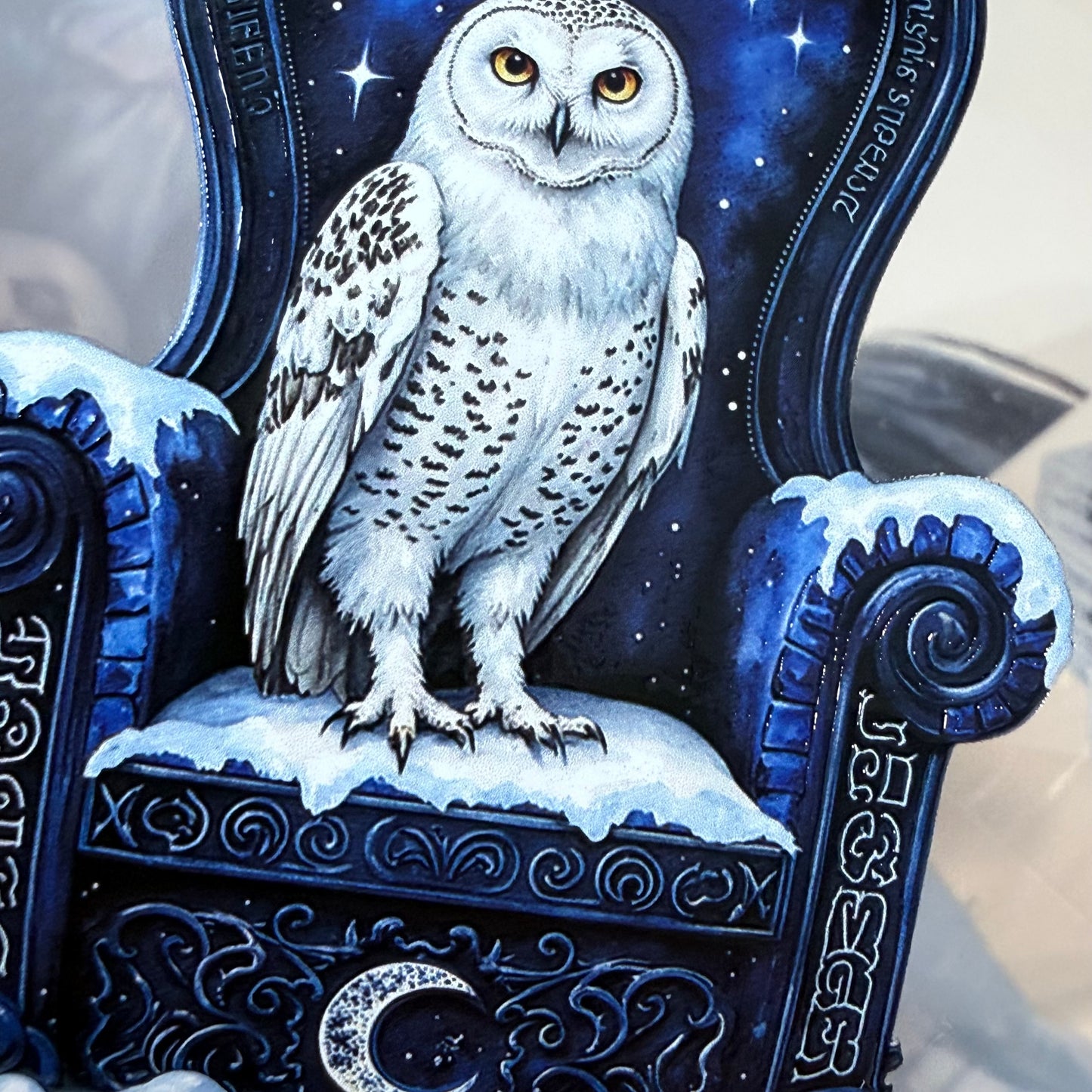 Moonlit Frost Witch and Lapis Lazuli Winter Witch PET 3D raised tape,one roll fashion, junk journal, scrapbooking,bullet journal, card making.