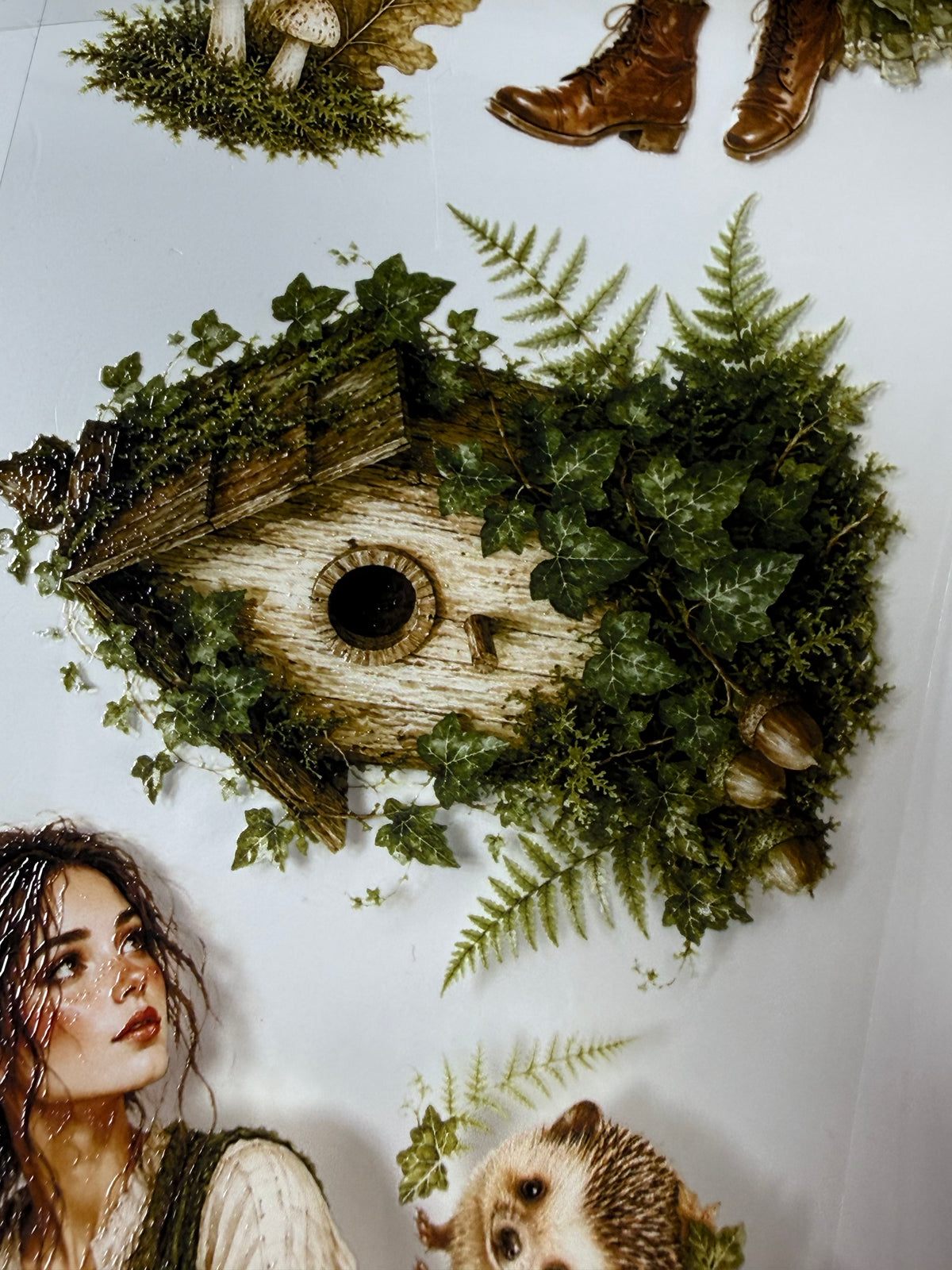 Autumn in forest PET 3D raised tape