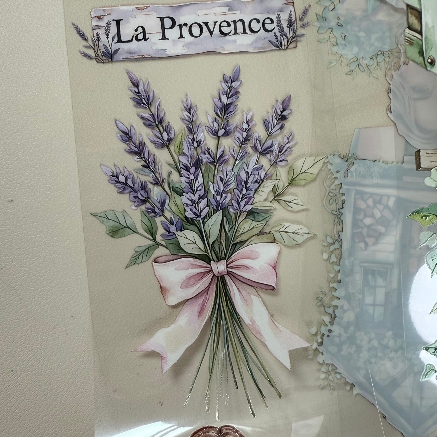 PET 3D raised Wild Lavender and I love plants tape,one roll fashion, junk journal, scrapbooking,bullet journal, card making.