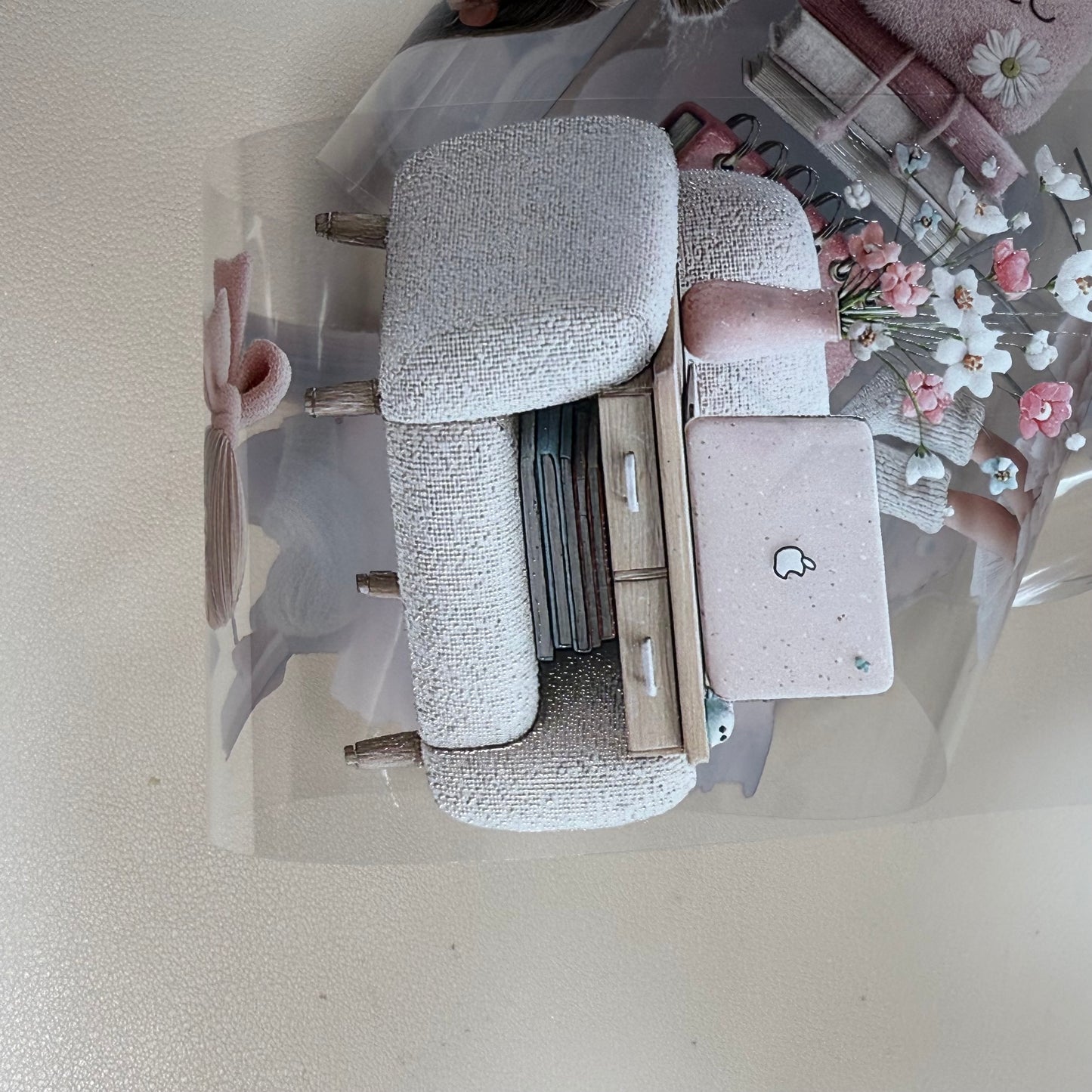 PET 3D raised Whimsical Fluffy Planner and Magic Academia tape,one roll fashion, junk journal, scrapbooking,bullet journal, card making.