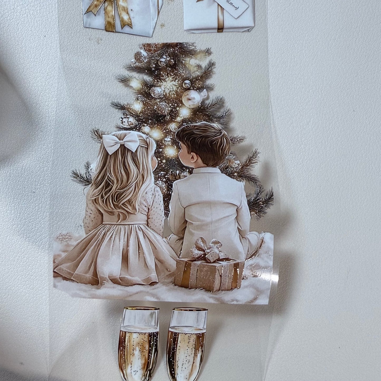 PET 3D raised Snowflake Wishes and Luxe White Christmas tape,one roll fashion, junk journal, scrapbooking,bullet journal, card making.