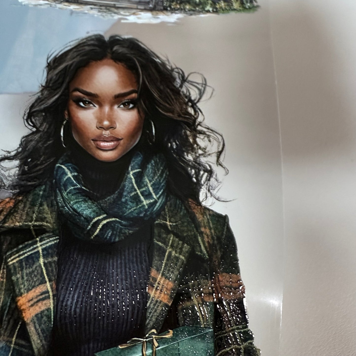 PET 3D raised Dark Academia Christmas and Winterwood Witch tape,one roll fashion, junk journal, scrapbooking,bullet journal, card making.