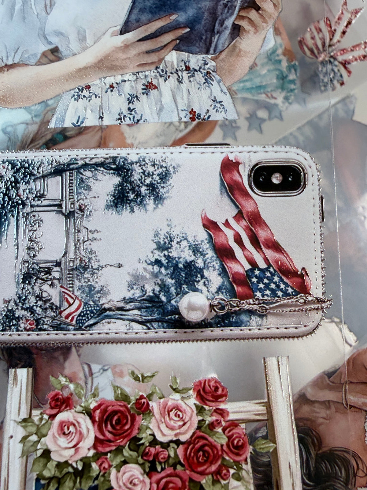 Summer Anchor and Grandmillennial Patriotic PET 3D raised tape