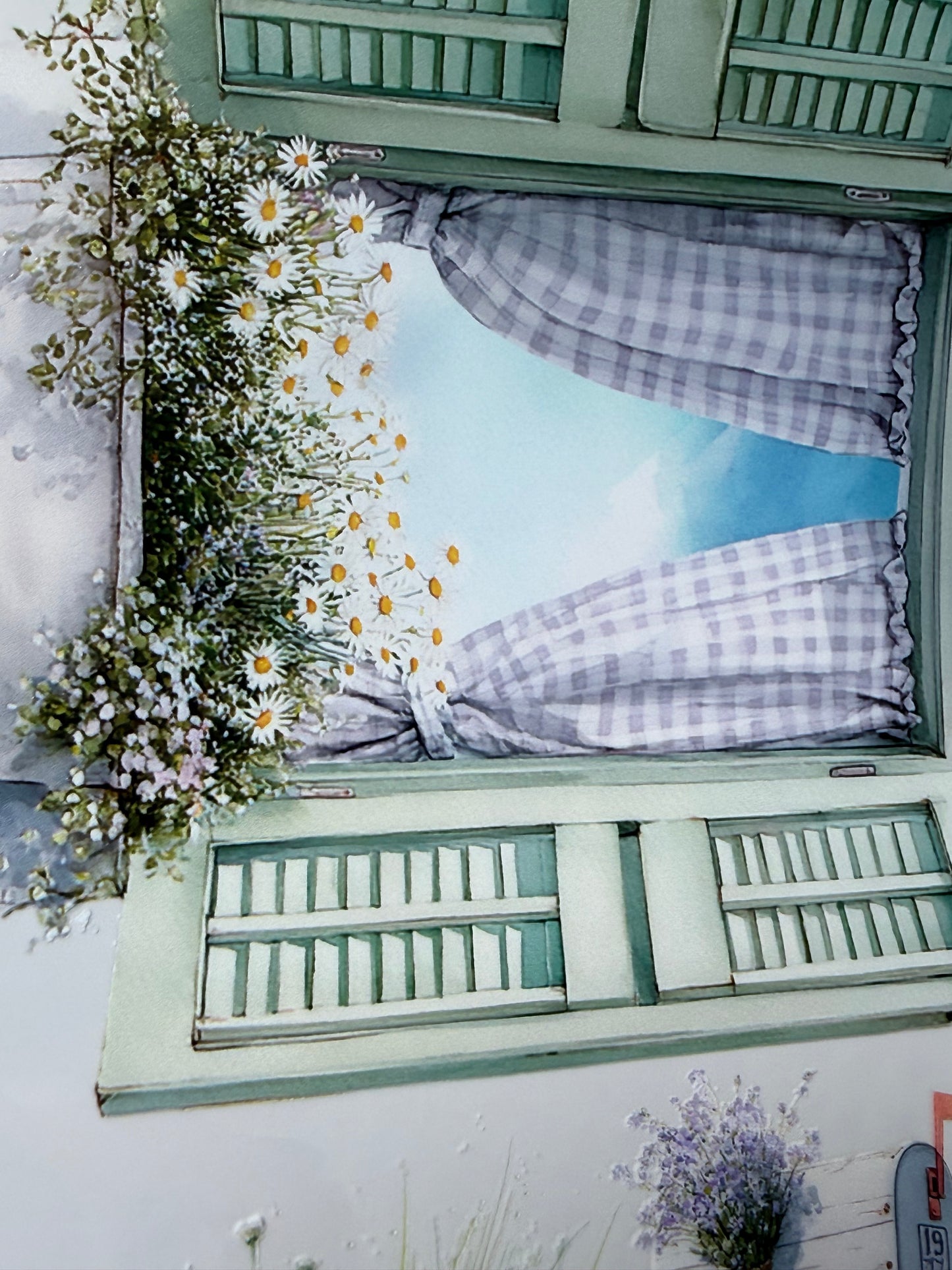 PET 3D raised Spring Landscape 8 tape,one roll fashion, junk journal, scrapbooking,bullet journal, card making.