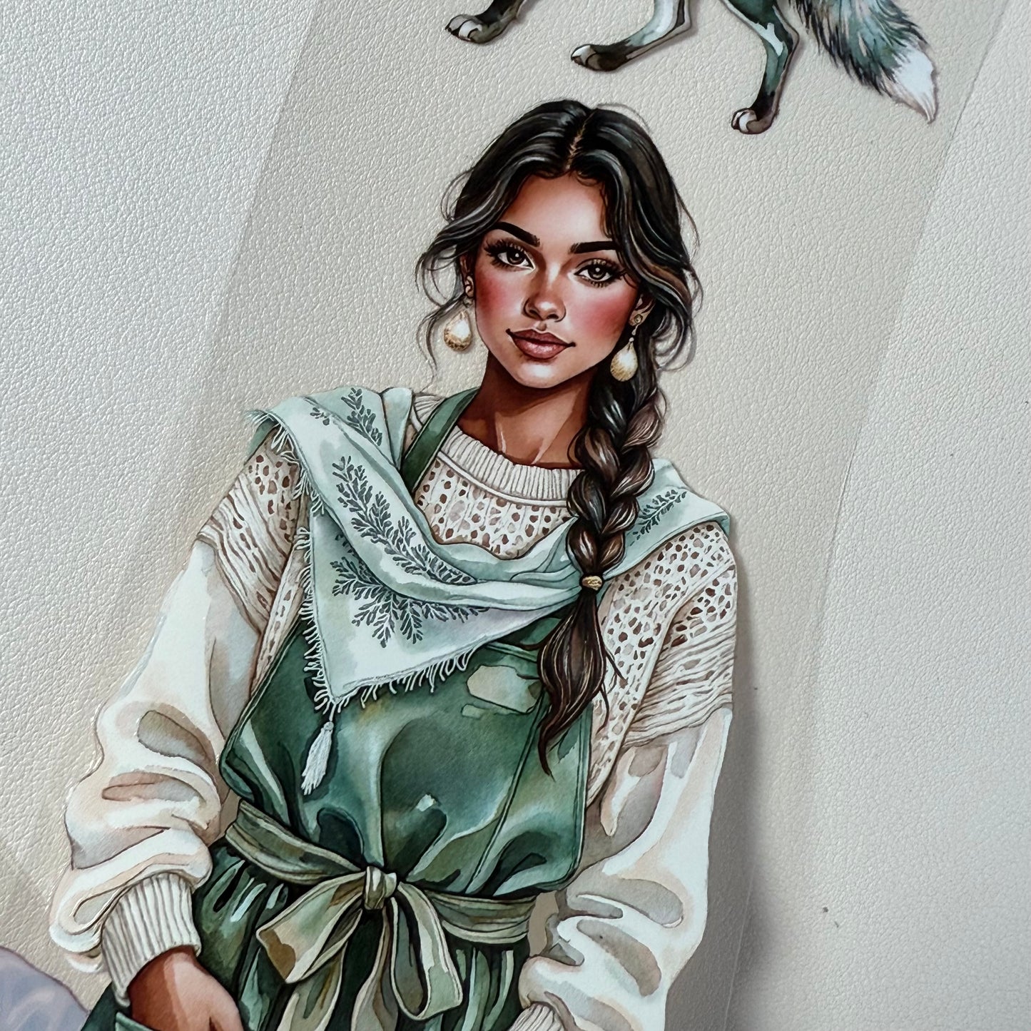 PET 3D raised Winter Mages and Silent Woods Apothecary tape,one roll fashion, junk journal, scrapbooking,bullet journal, card making.