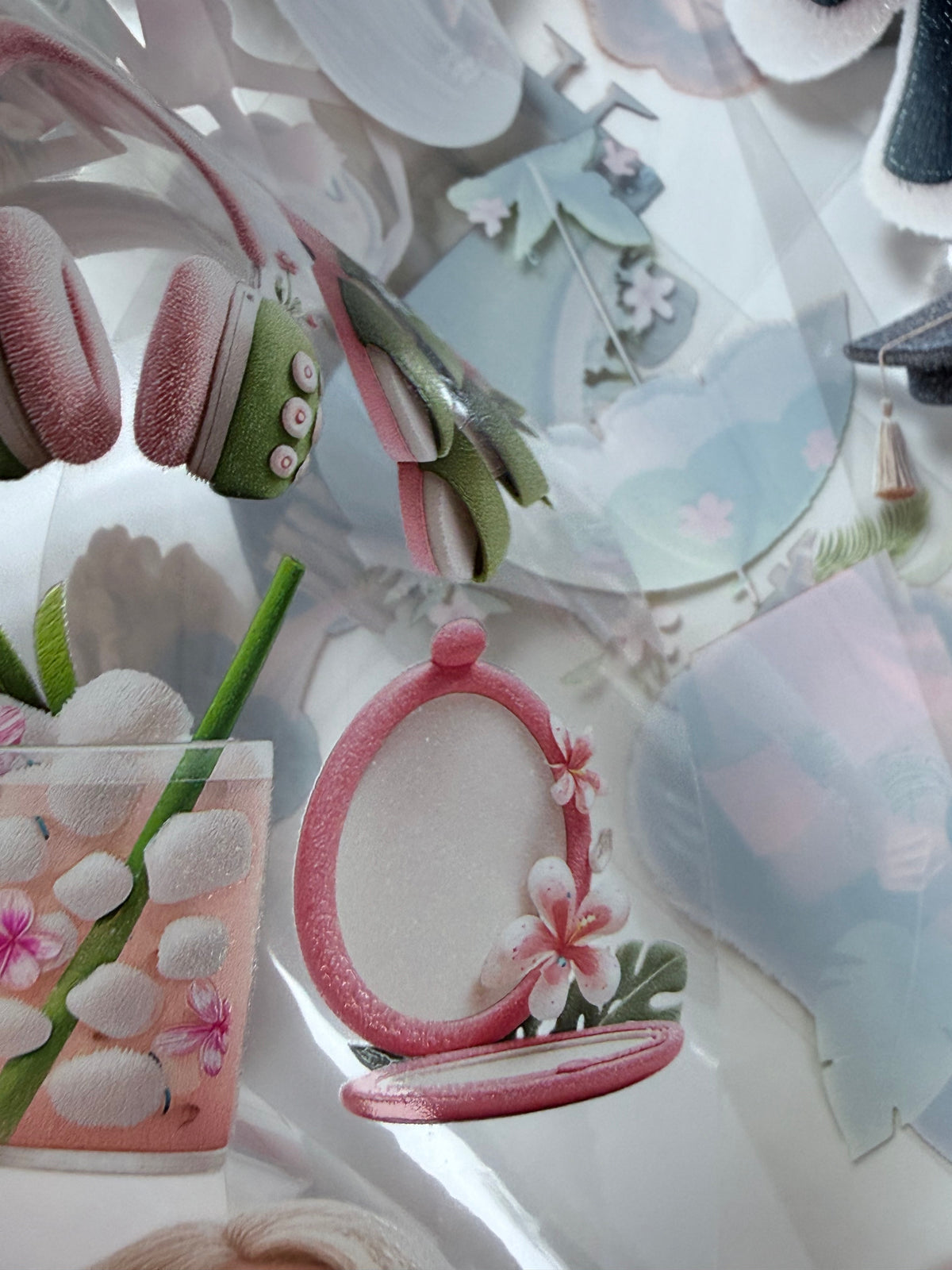 Whimsical Seaside Summer and Graduation PET 3D raised tape