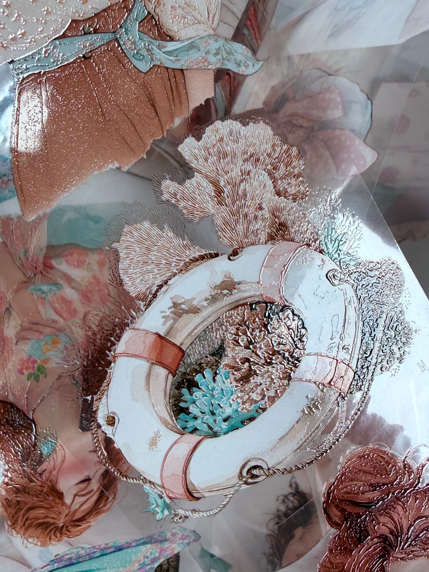 Tropical Island and Coastal Summer PET 3D raised tape