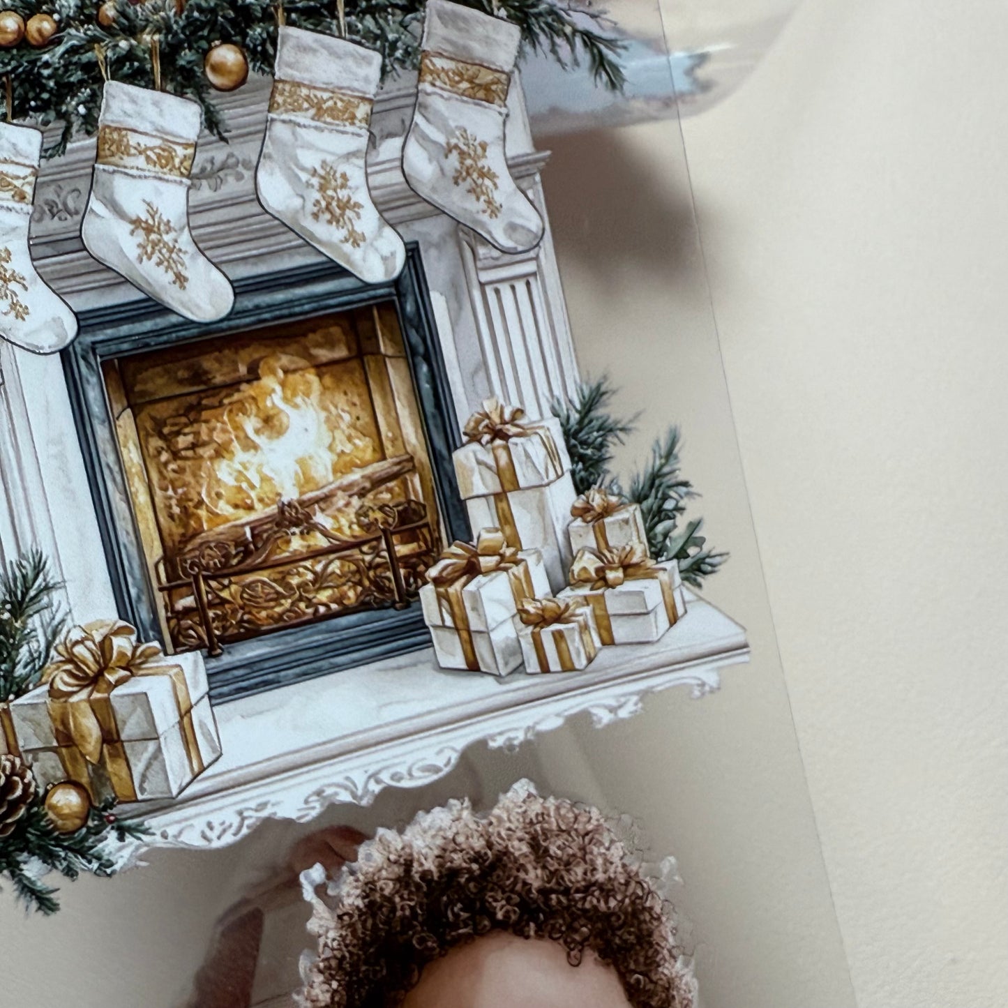 PET 3D raised Snowflake Wishes and Luxe White Christmas tape,one roll fashion, junk journal, scrapbooking,bullet journal, card making.