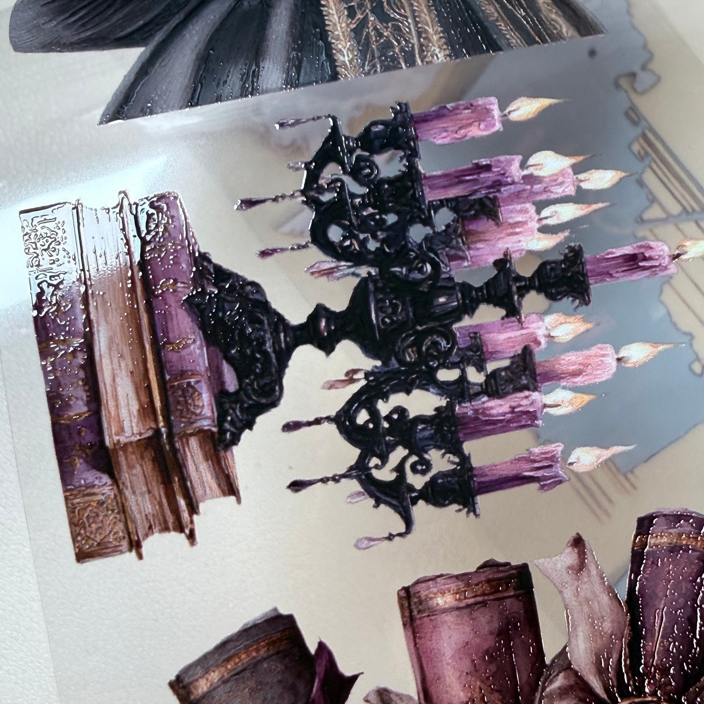 Haunted Bookstore and Lilac Library PET 3D raised tape,one roll fashion, junk journal, scrapbooking,bullet journal, card making.