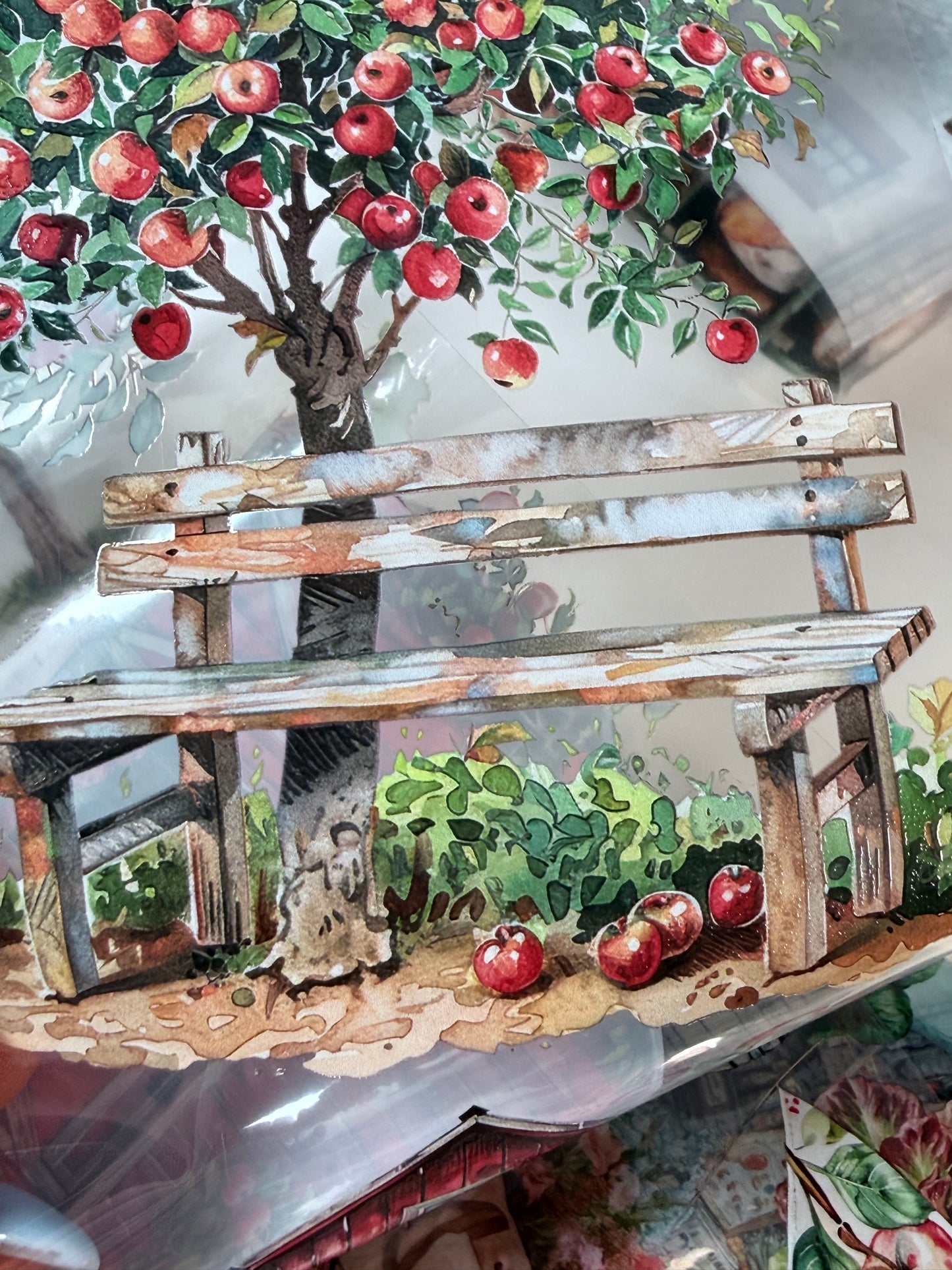 PET 3D raised Summer market Landscape tape