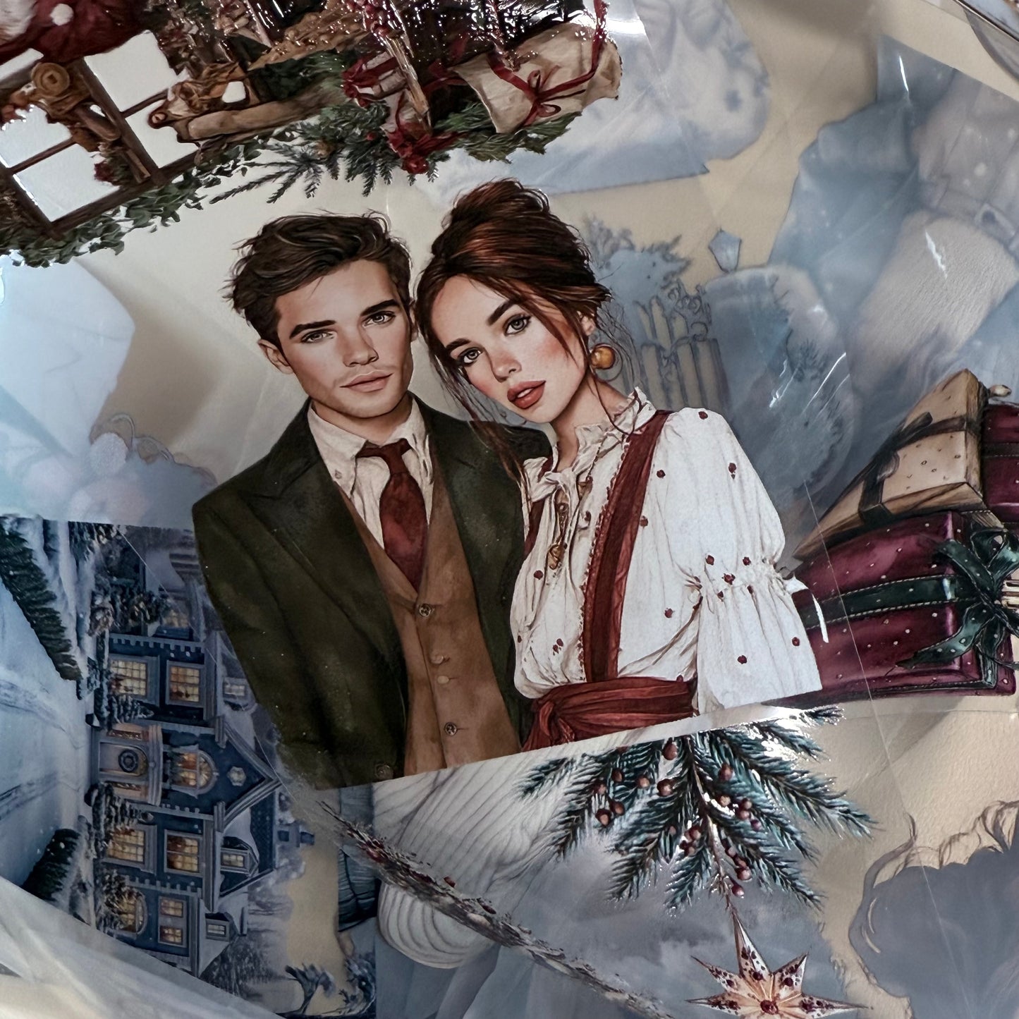 PET 3D raised Classic Christmas 2 and Icy whisper winter tape,one roll fashion, junk journal, scrapbooking,bullet journal, card making.