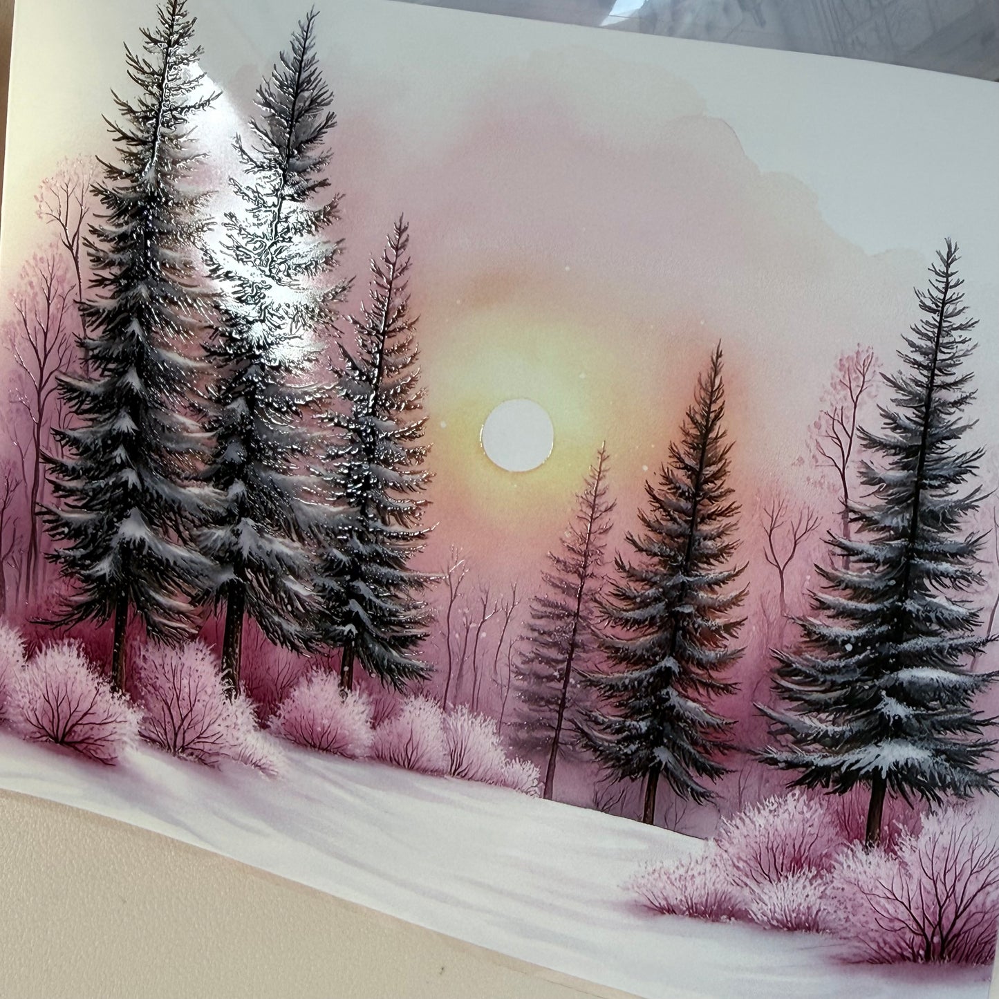 PET 3D raised Spring Landscape2 tape,one roll fashion, junk journal, scrapbooking,bullet journal, card making.
