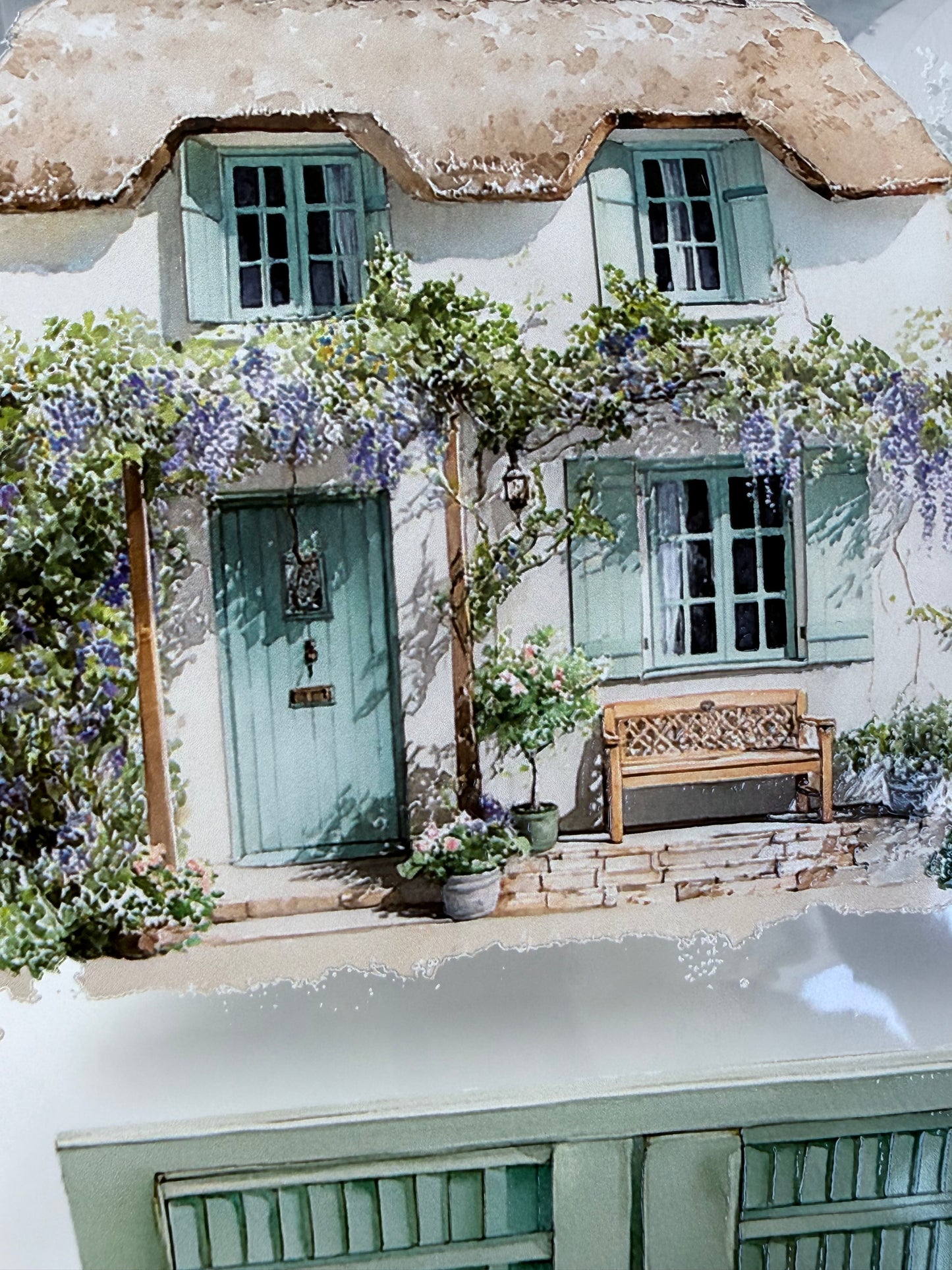 PET 3D raised Spring Landscape 8 tape,one roll fashion, junk journal, scrapbooking,bullet journal, card making.