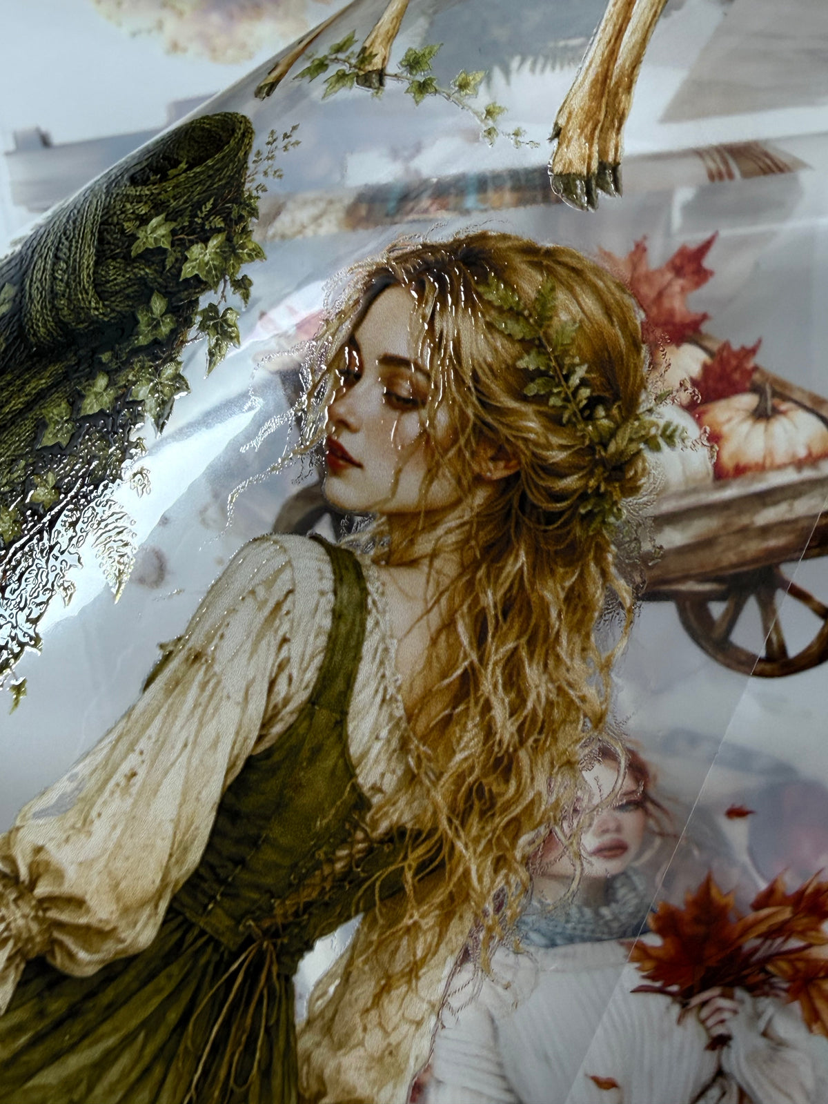 Autumn in forest PET 3D raised tape