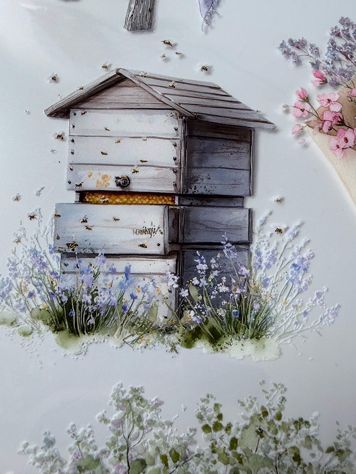PET 3D raised Spring Landscape 8 tape,one roll fashion, junk journal, scrapbooking,bullet journal, card making.