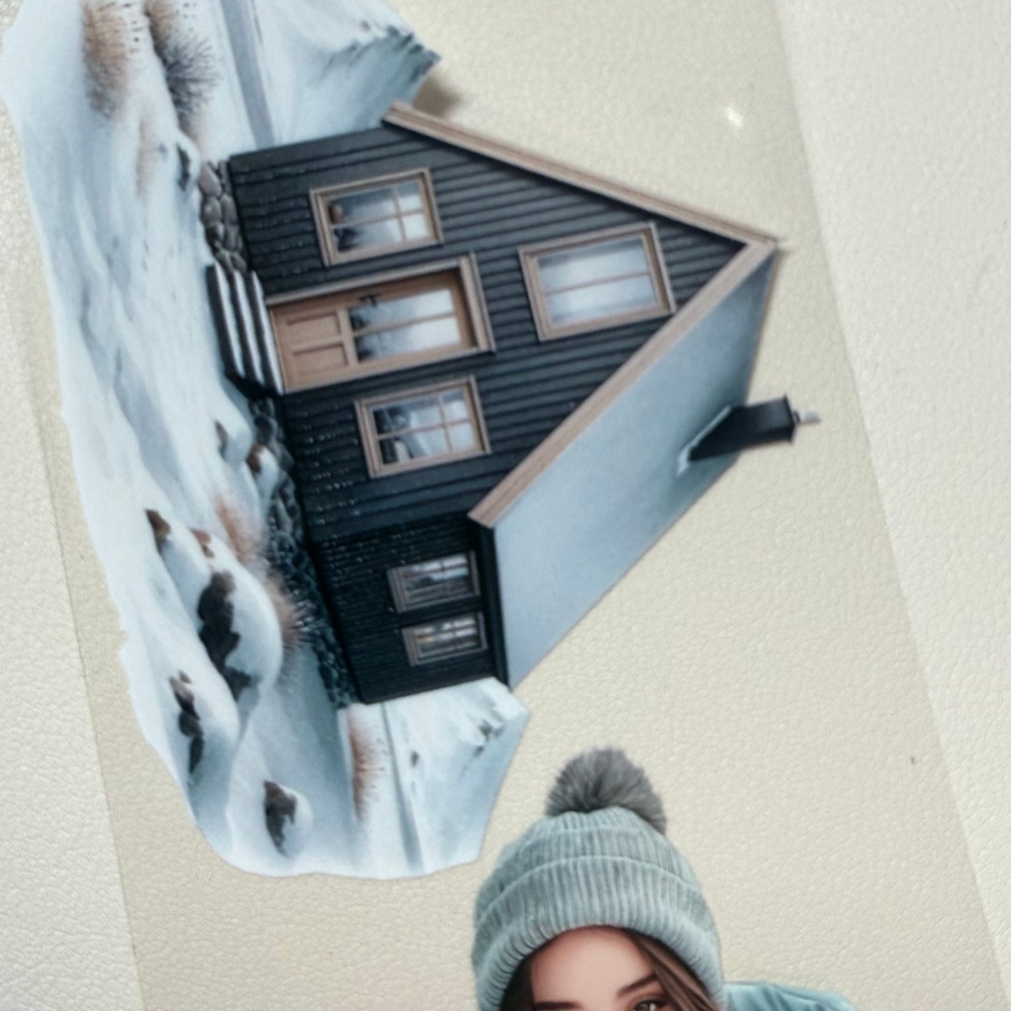 PET 3D raised Iceland  and Cocoa Days tape,one roll fashion, junk journal, scrapbooking,bullet journal, card making.