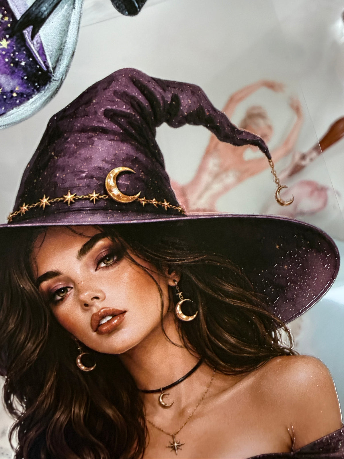 Amethyst Witch and Blush Ballerina PET 3D raised tape