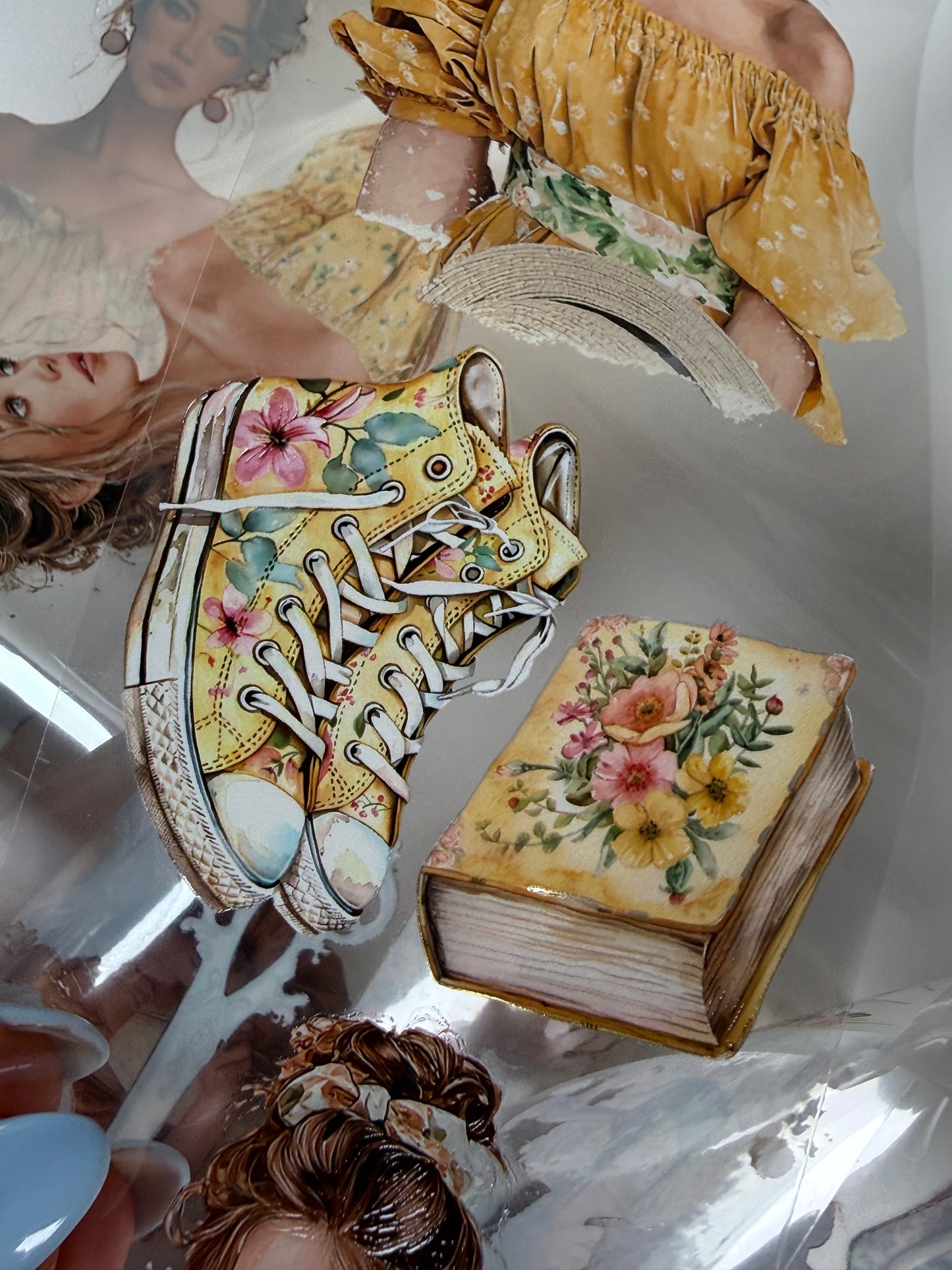 Summer city and Vintage sewing PET 3D raised tape