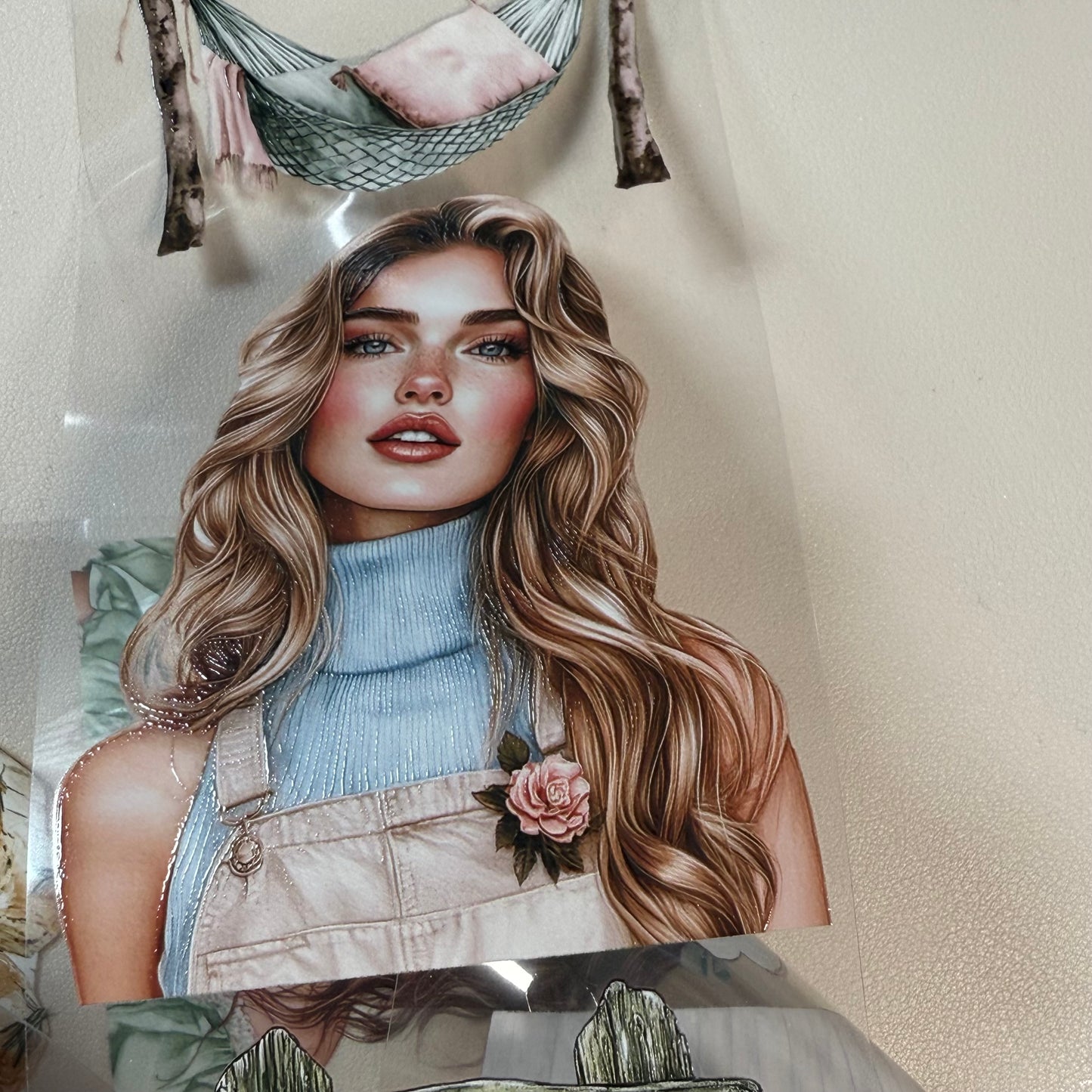 PET 3D raised Petal Haven and Breezy Blooms tape,one roll fashion, junk journal, scrapbooking,bullet journal, card making.